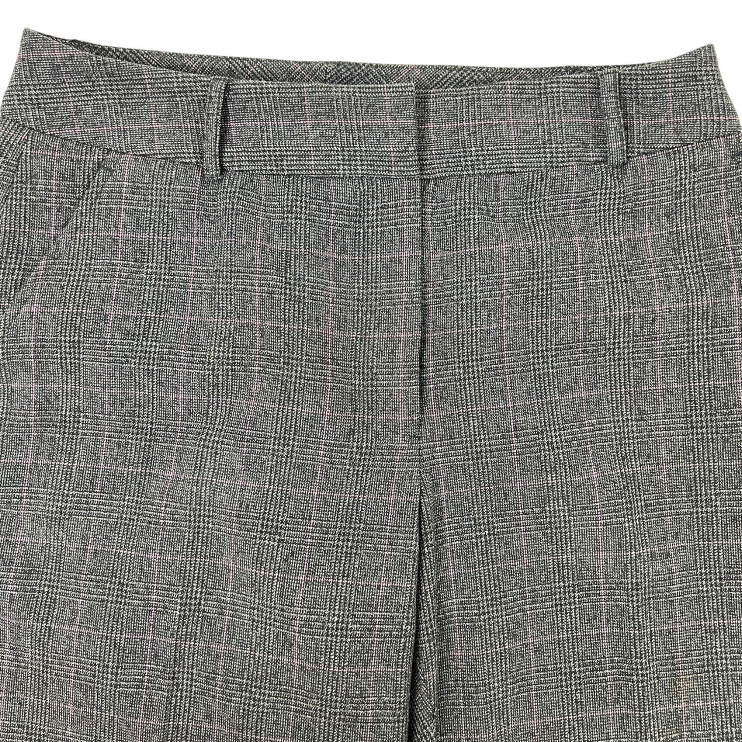 (W) Dalia Collection Classic Fit Plaid Trousers