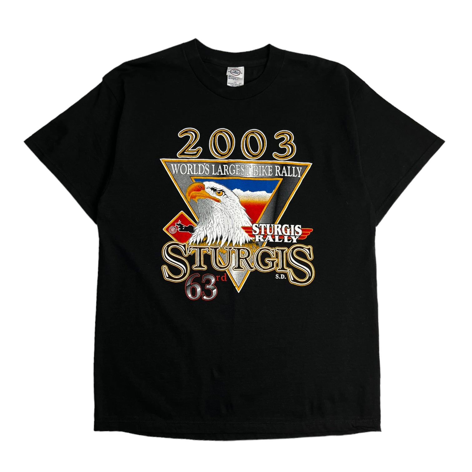 2003 Sturgis "World's Largest Bike Rally" Shirt - Black Biker Shirt