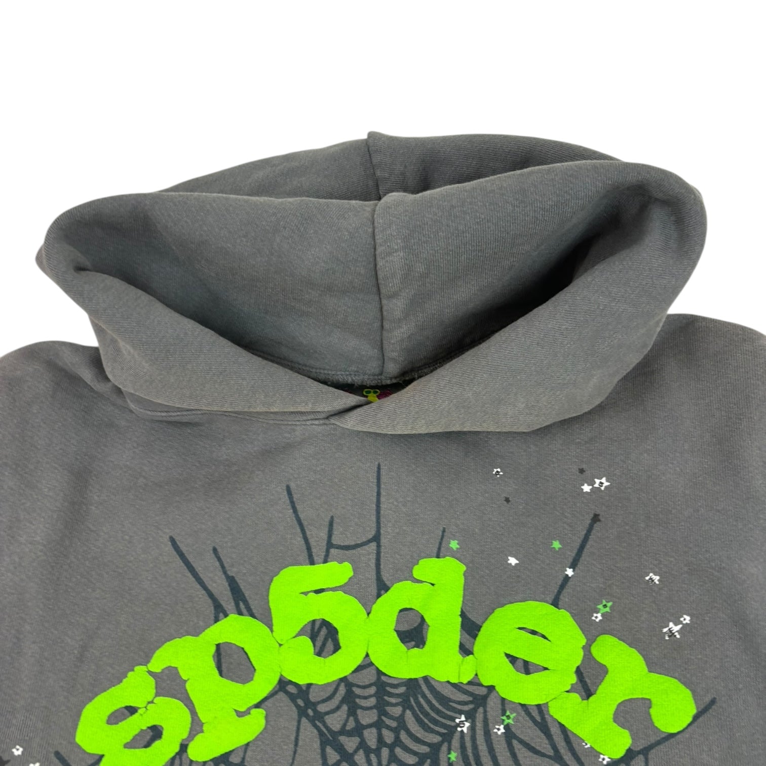 Sp5der Wait Web Hoodie Slate Grey