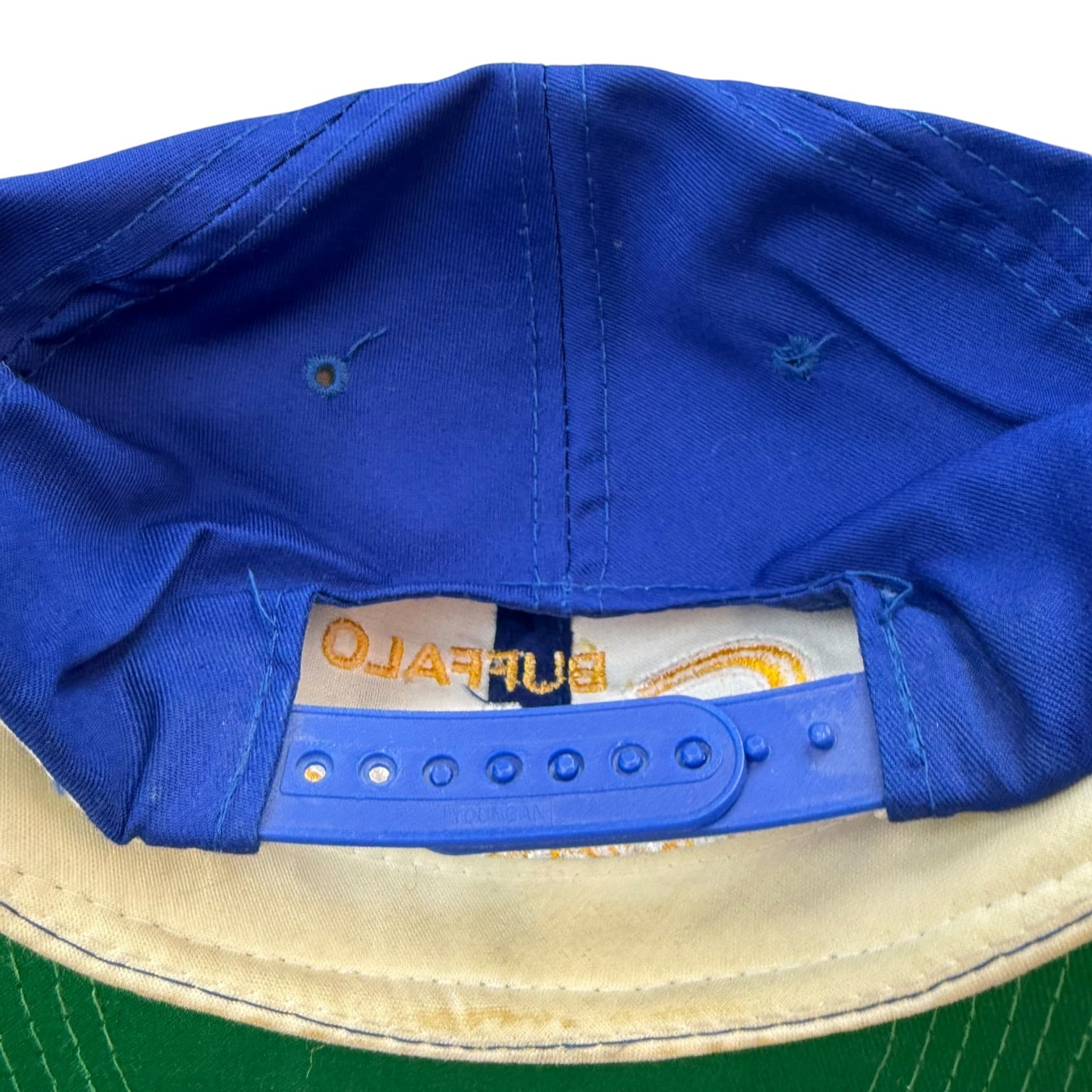Vintage Buffalo Sabres Script Hat Blue/Yellow