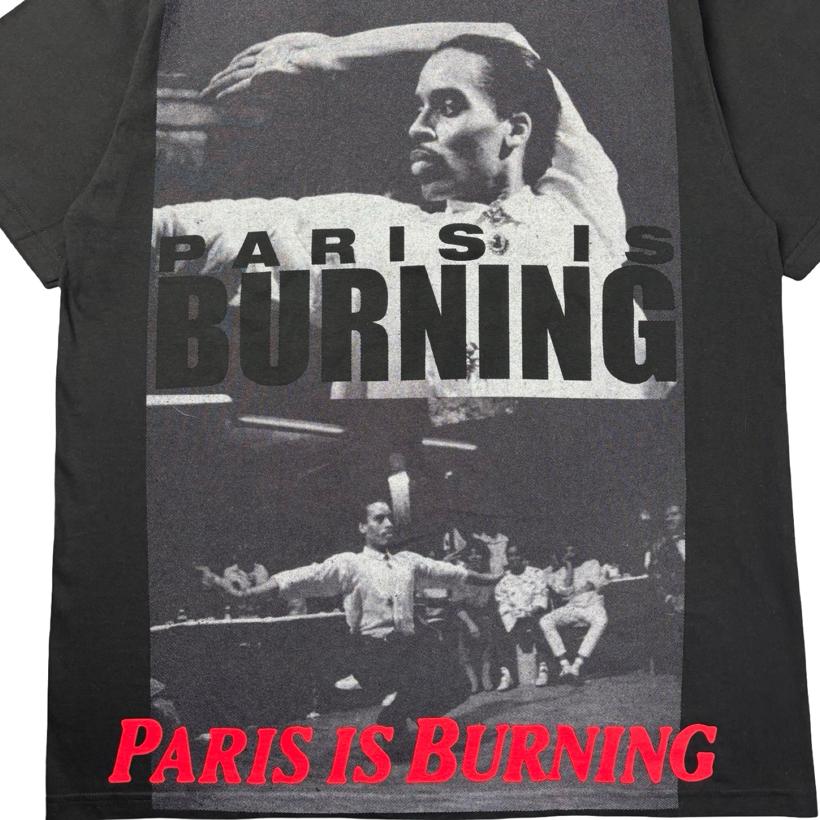 Supreme Paris Is Burning Tee Black