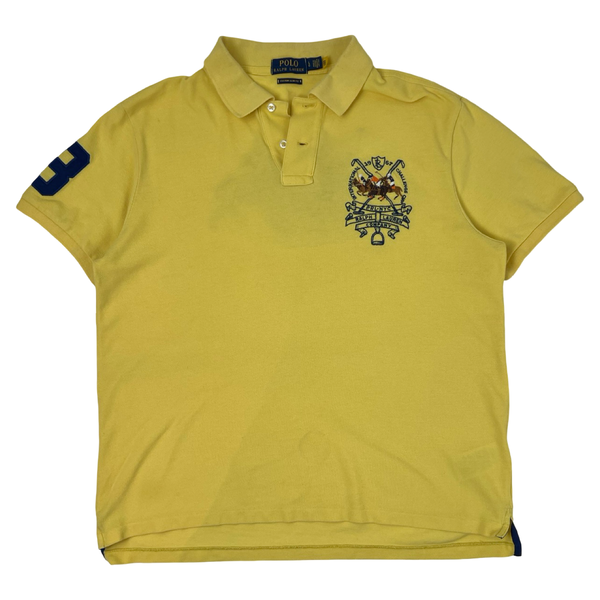 Vintage Polo Ralph Lauren “1967 International Challange Crest” Polo Shirt Yellow