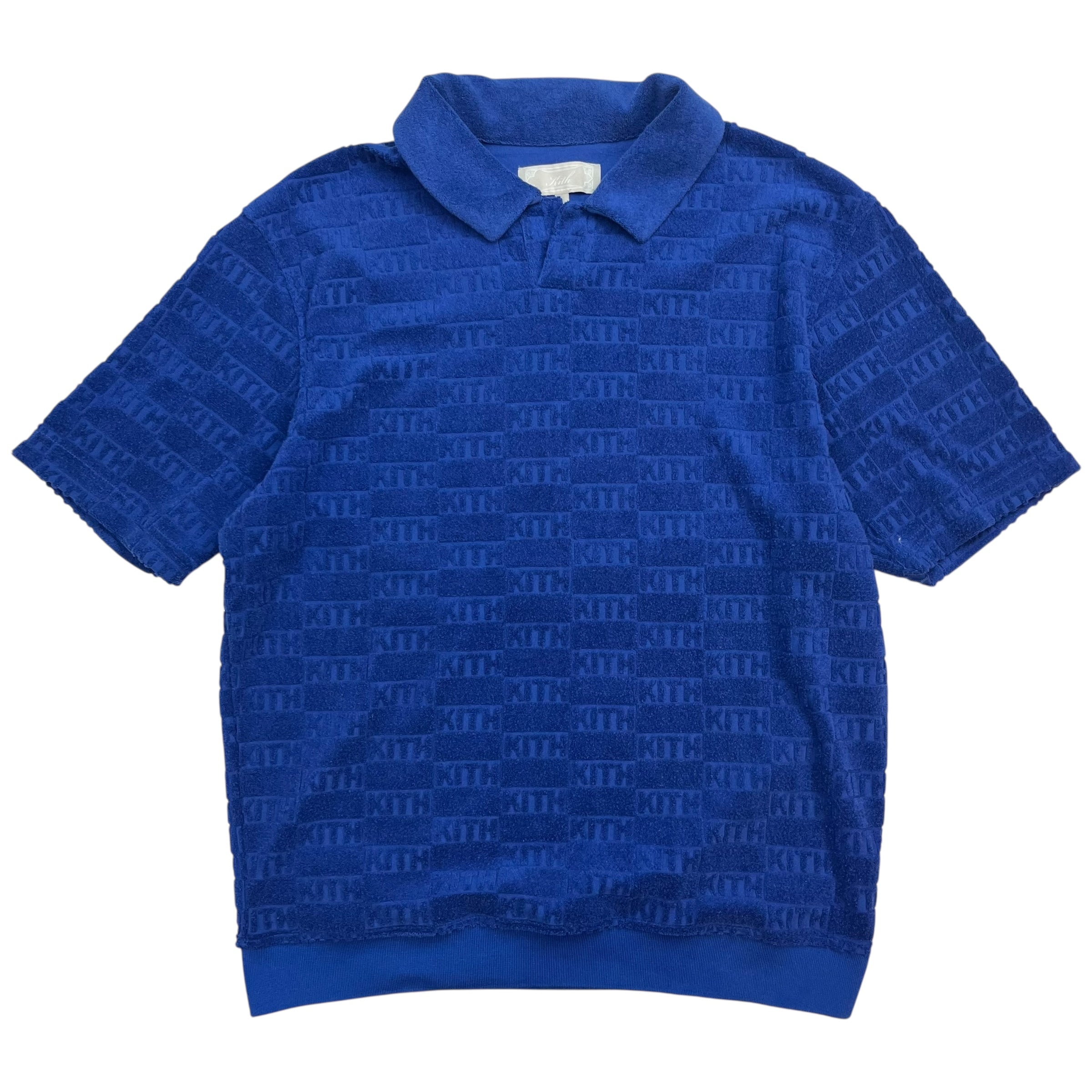 Kith Monogram Leo Terry Polo Shirt Blue
