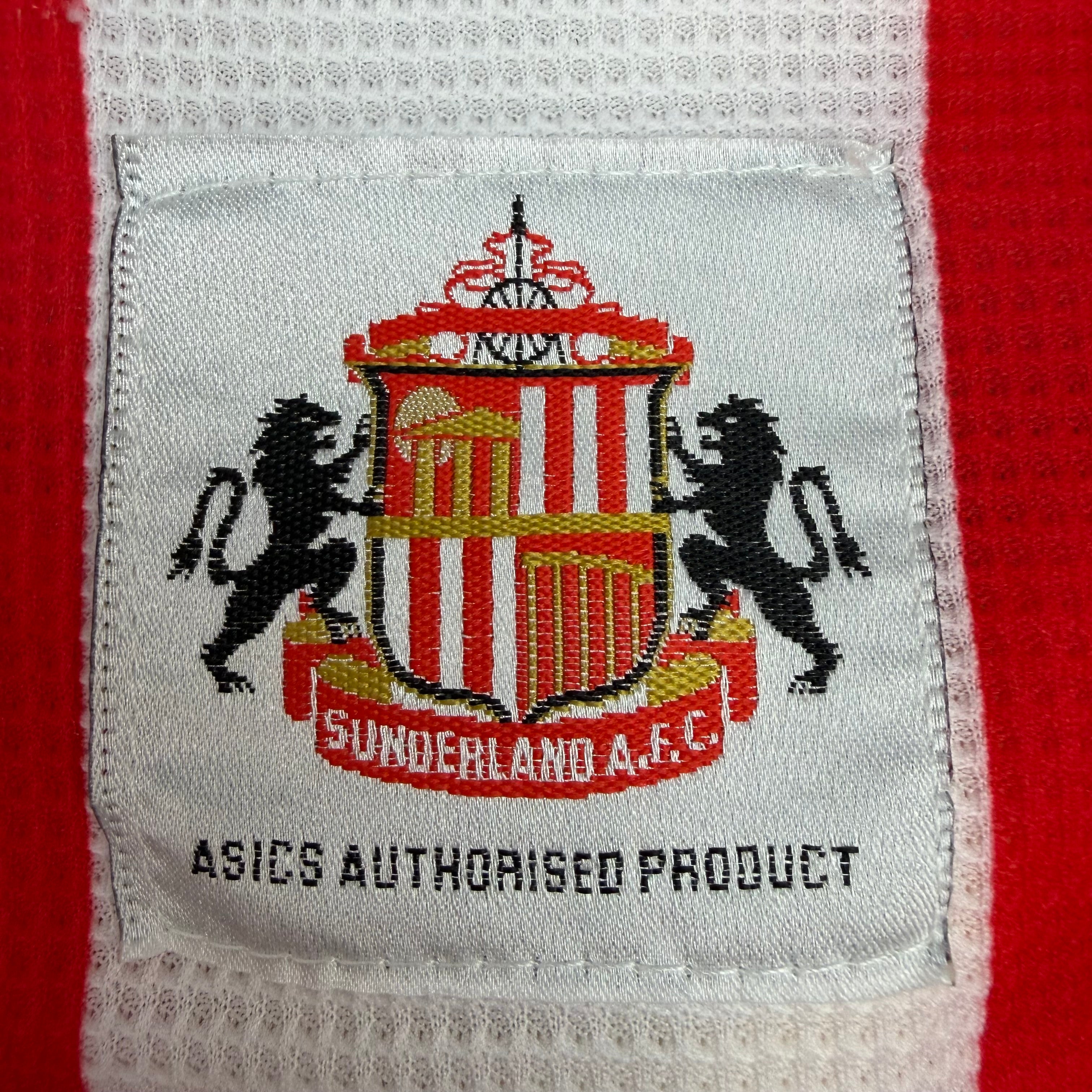 Vintage Asics 1997-99 Sunderland Home Jersey White/Red