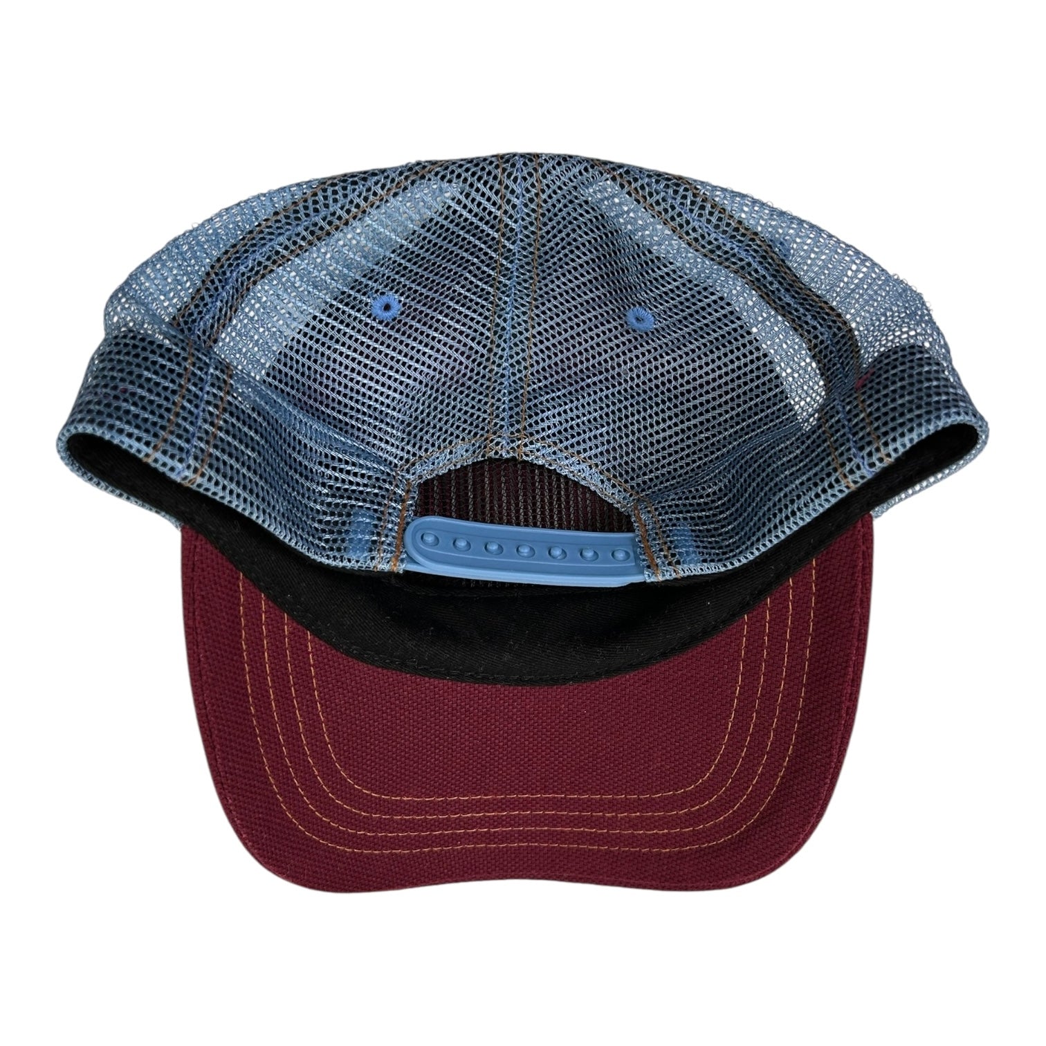 Vintage Y2K Von Dutch SnapBack Hat Burgundy/Blue