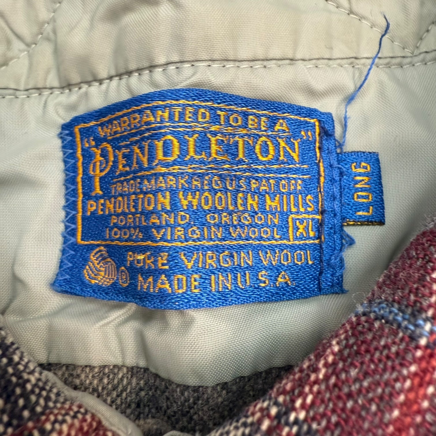 Vintage Pendleton Snap Button Up Flannel Red