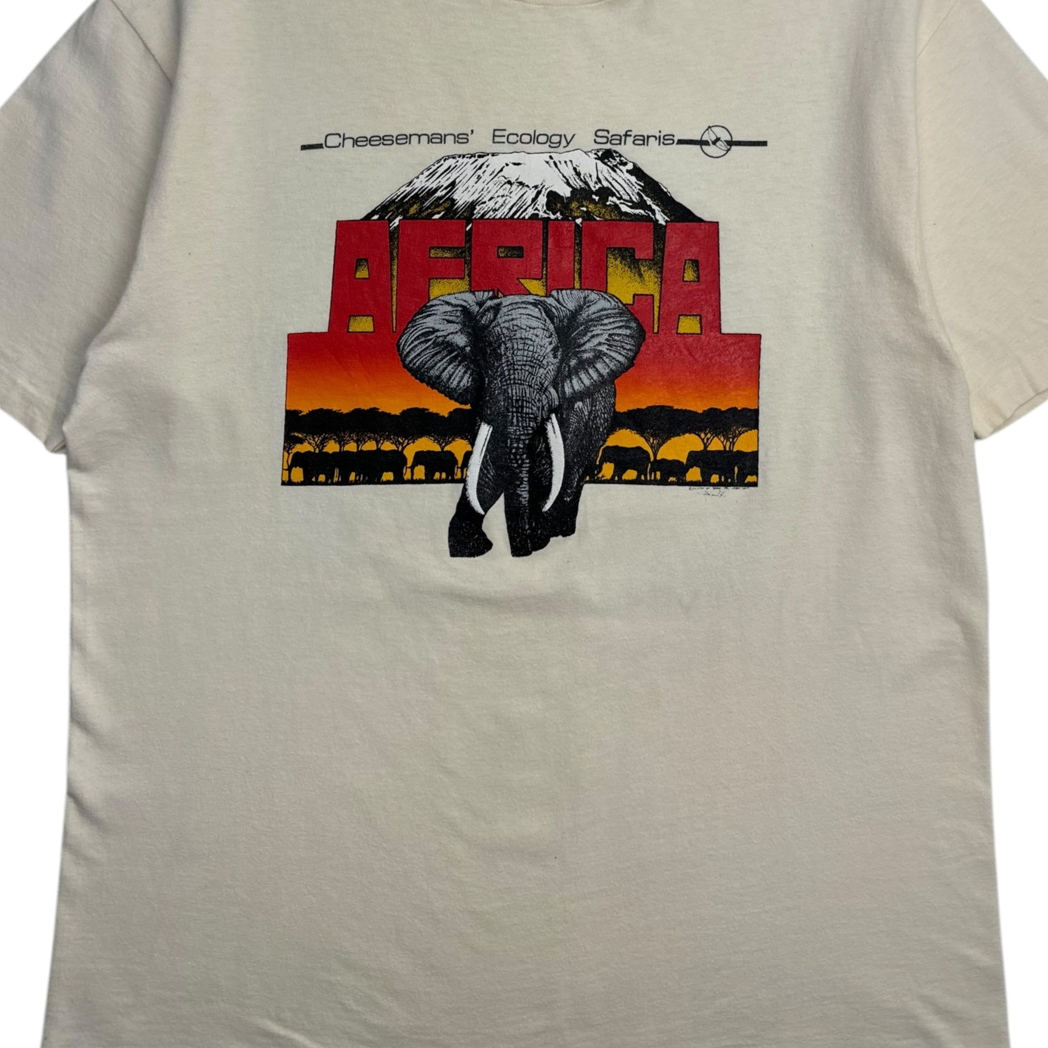 1989 Africa Safari Elephant T-Shirt