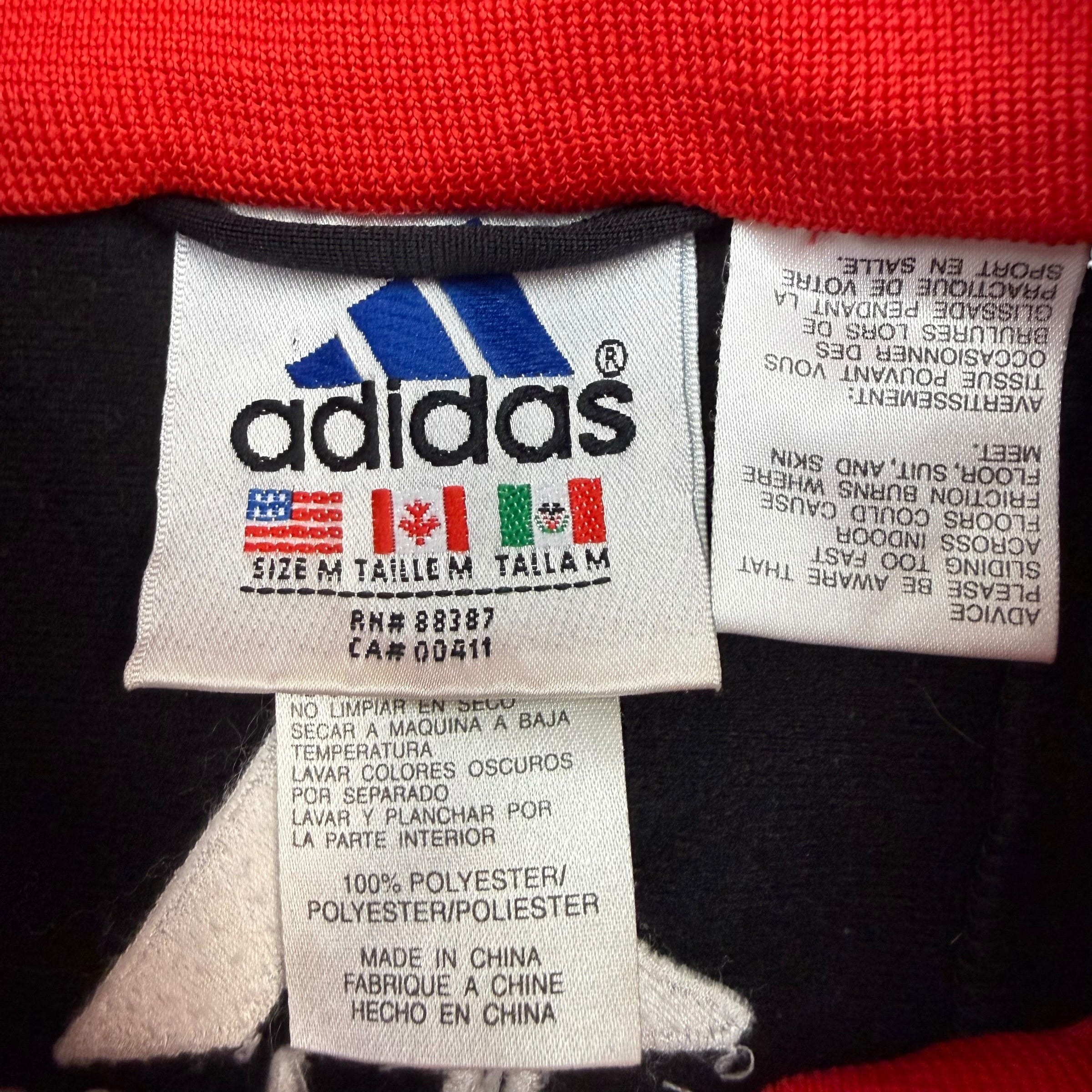 Vintage Adidas AC Milan Warmup Jacket Red/Black