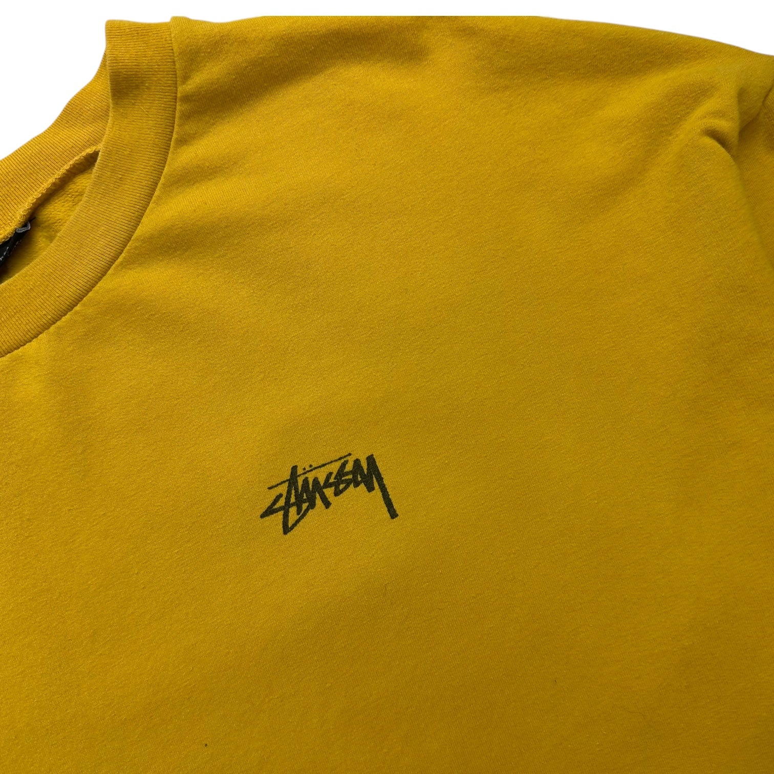 Stussy Yin Yang Logo Pullover Sweatshirt Yellow