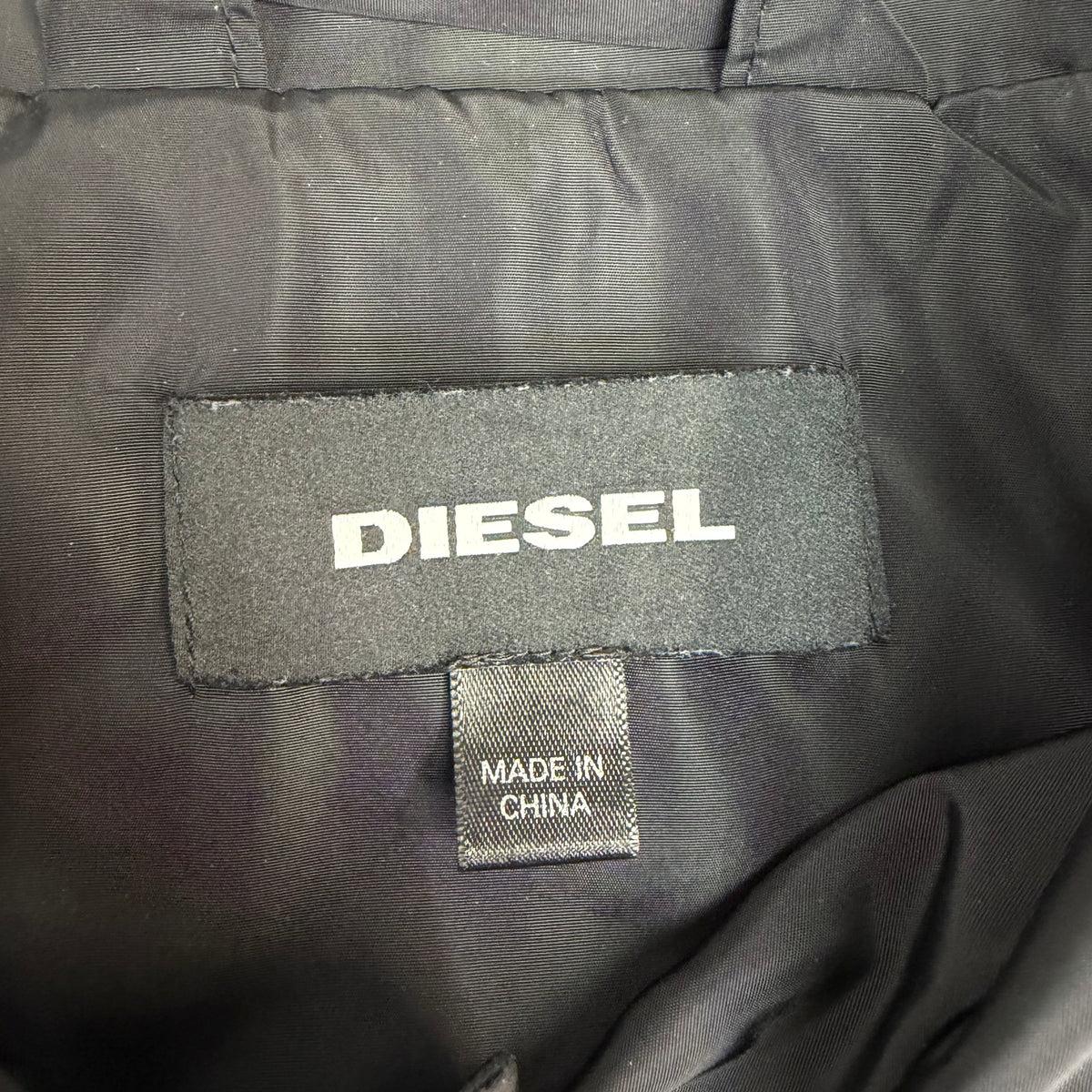 Vintage Diesel Denim Division Nylon Coach Jacket Black