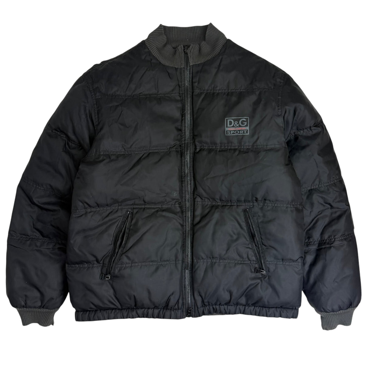 Vintage Dolce & Gabbana Sport Puffer Jacket Black