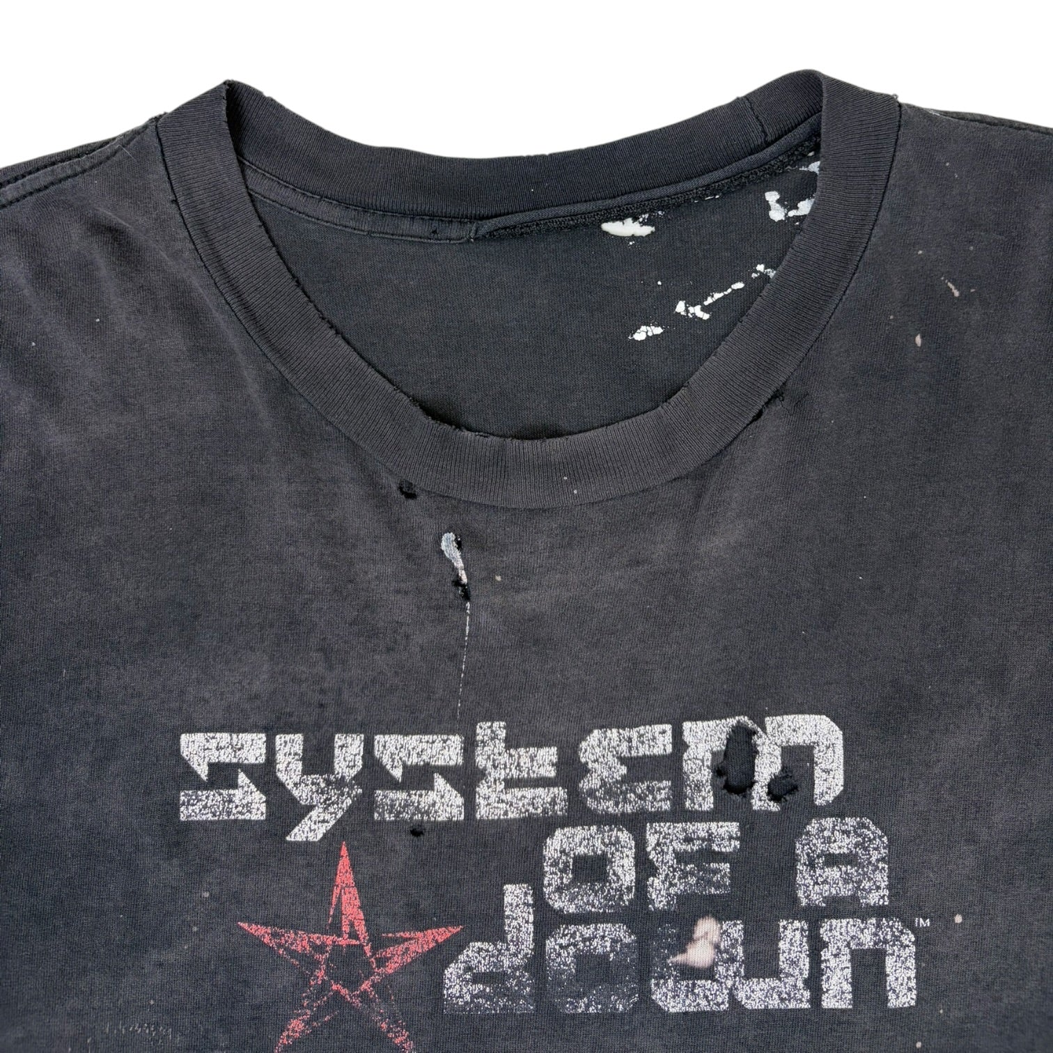 Vintage System Of A Down Distressed Longsleeve Black