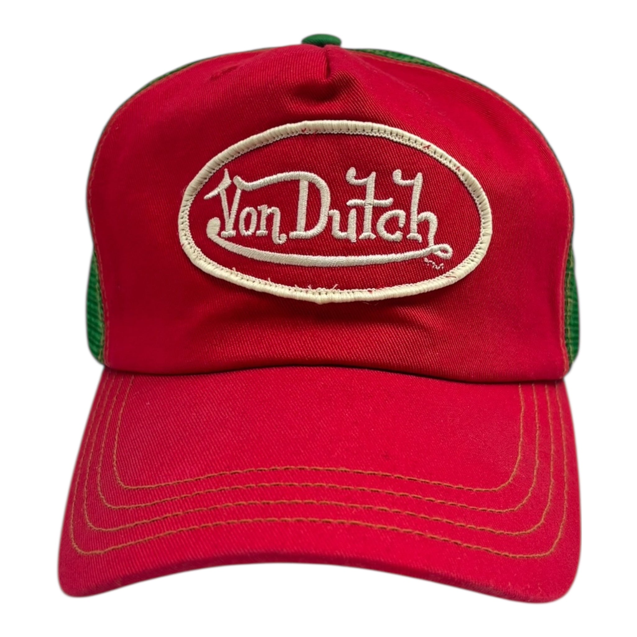 Vintage Von Dutch Trucker Hat Red