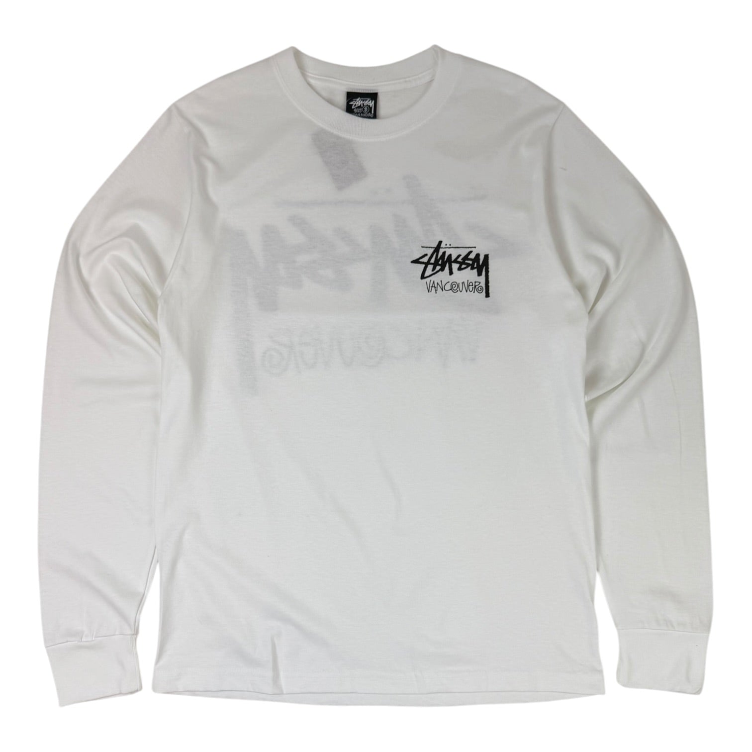 Stussy Vancouver Chapter Long Sleeve Shirt White