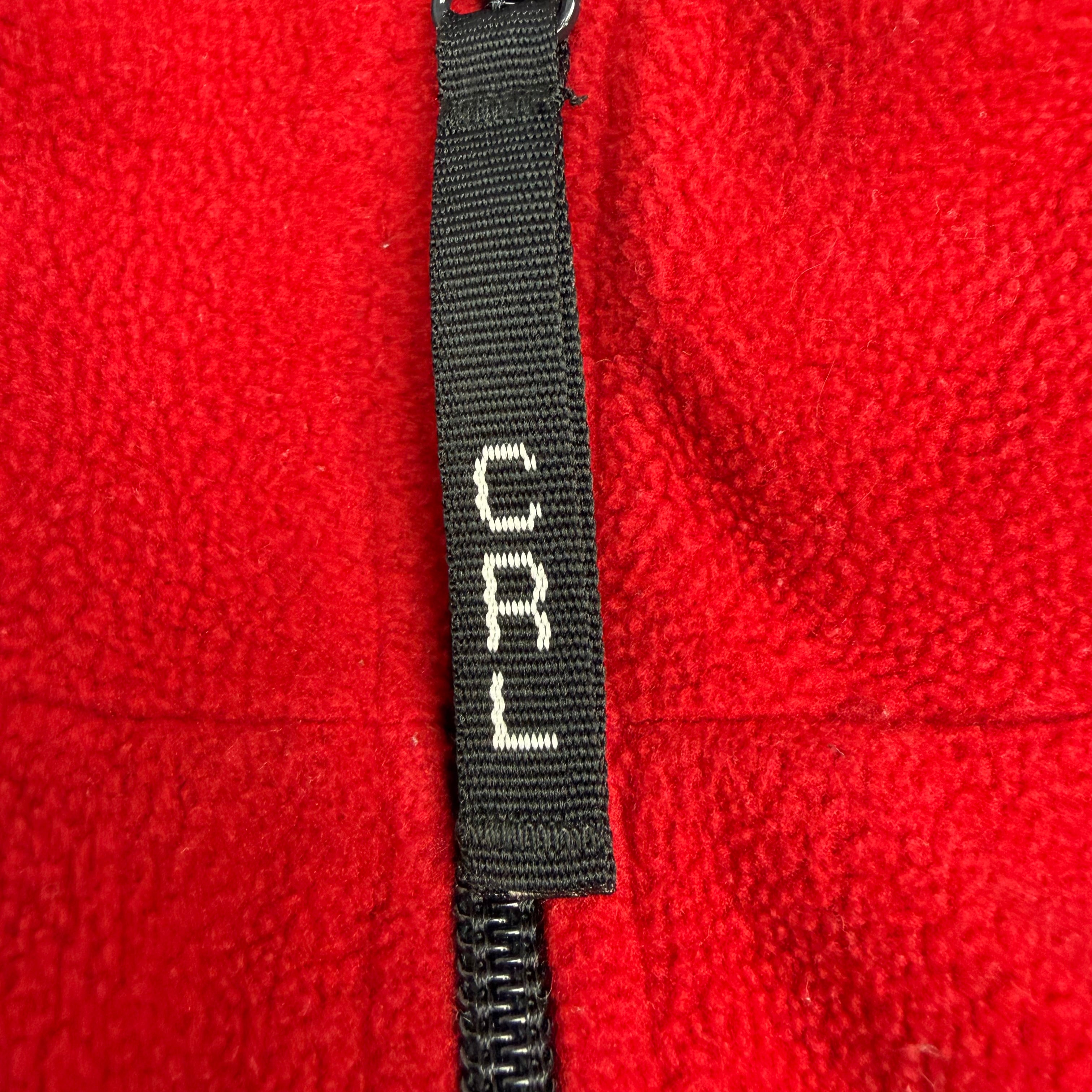 Vintage Chaps Ralph Lauren Fleece Quarter Zip Red