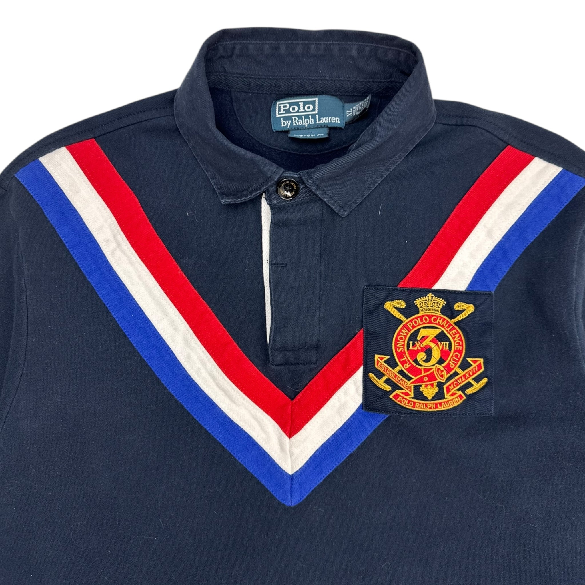 Vintage Polo Ralph Lauren Collared Crewneck Navy