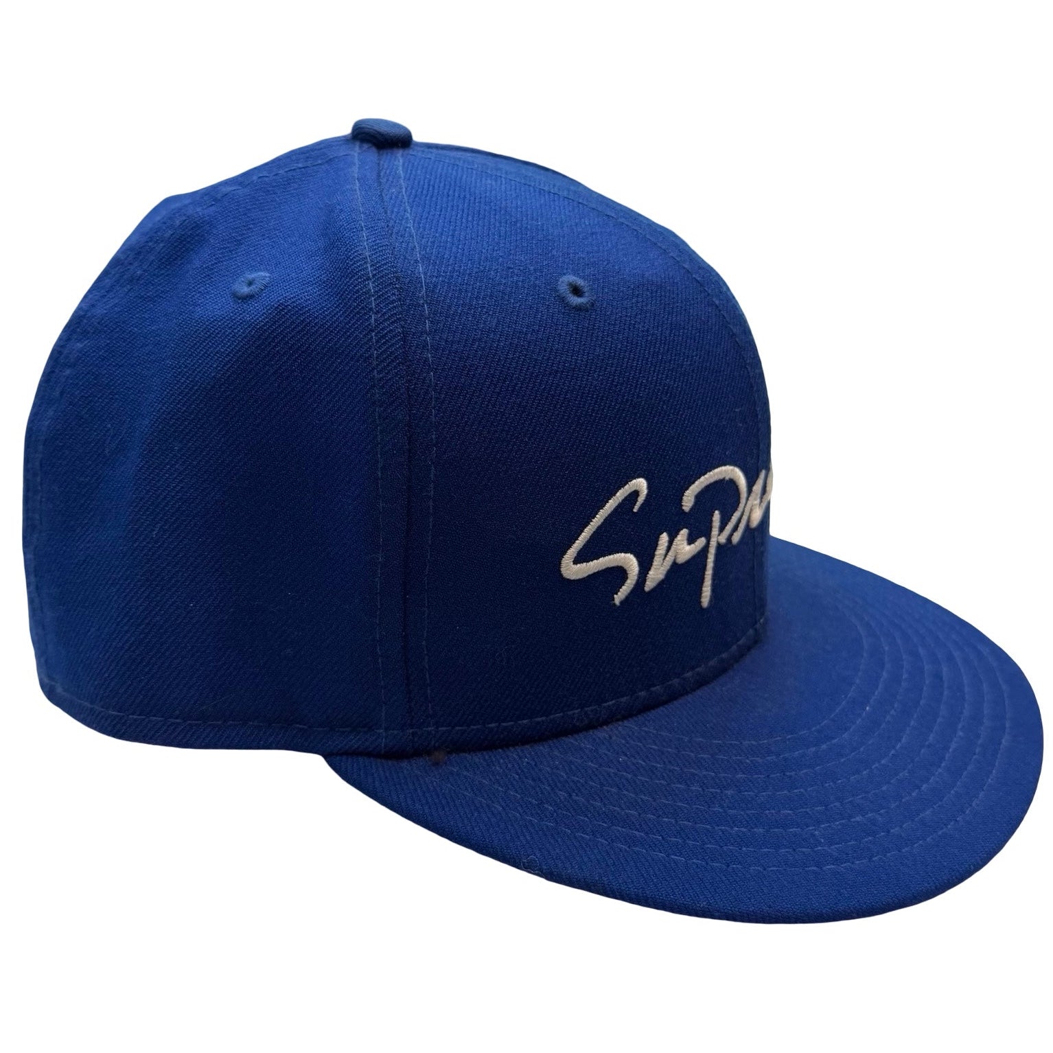 Supreme Classic Script New Era Cap Royal Blue