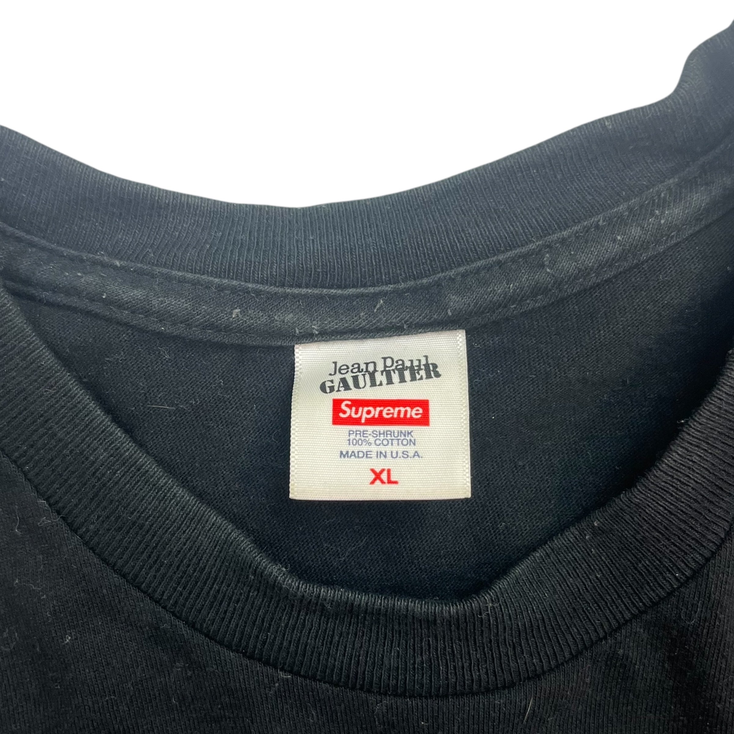 Supreme Jean Paul Gaultier Tee Black