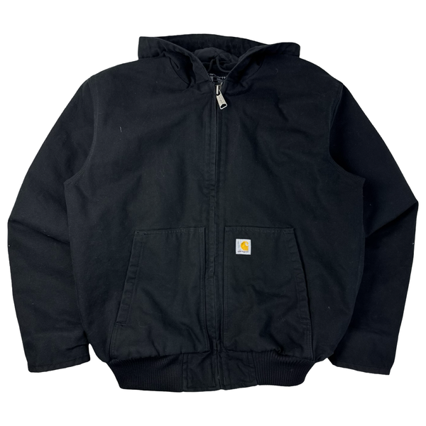 Carhartt Quilted & Hooded Work Jacket Black
