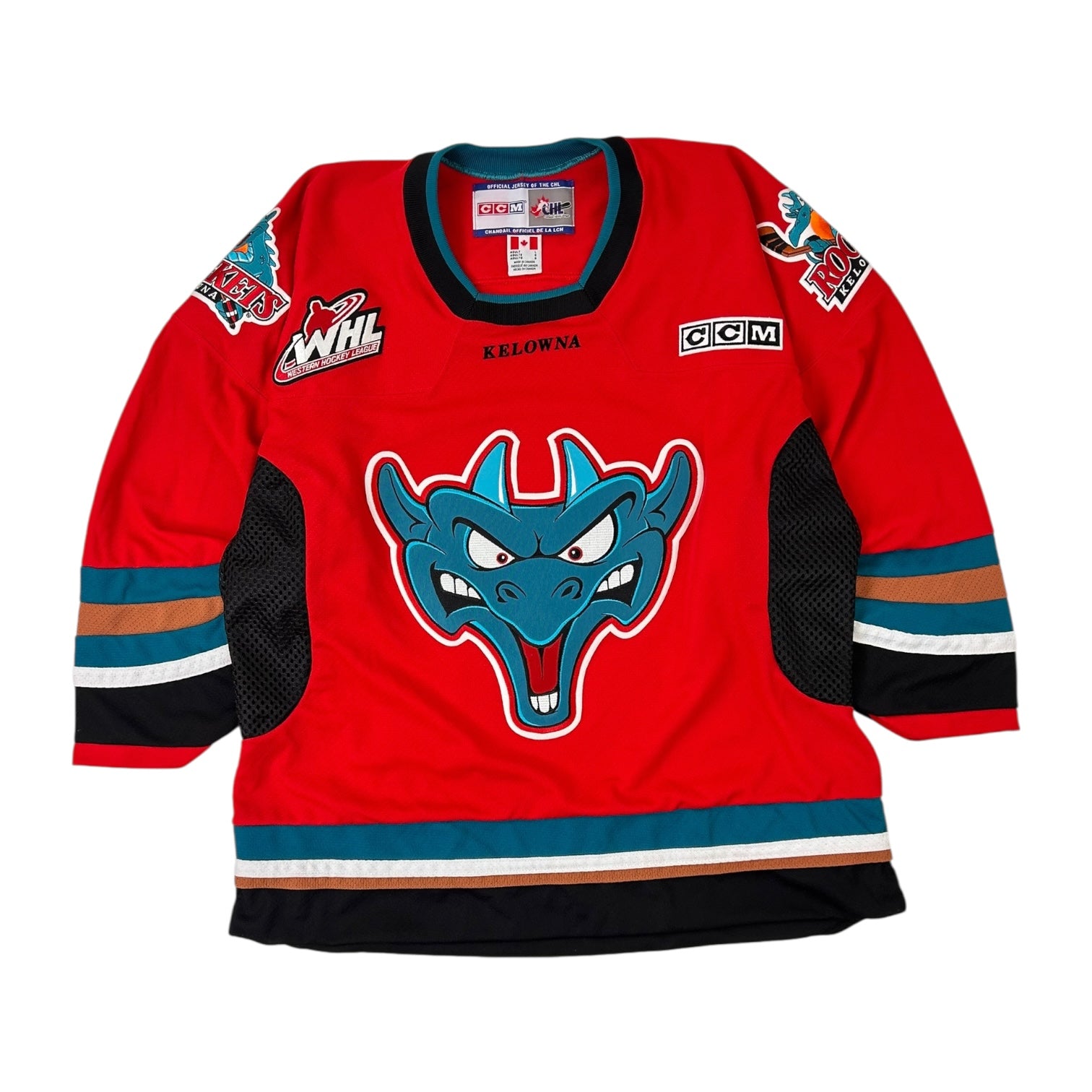 Kelowna Rockets Ogopogo Jersey Red
