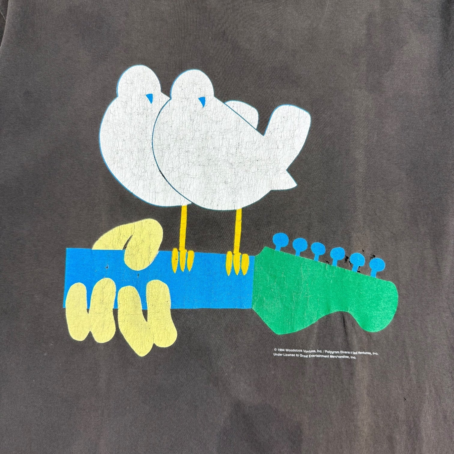 1994 Woodstock Festival Tee Faded Black