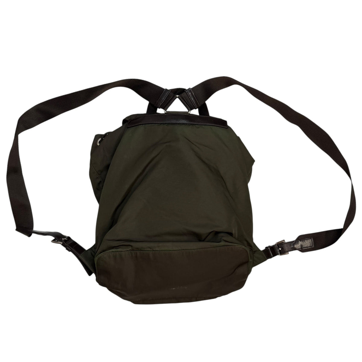 Prada Tessuto Nylon Backpack Green