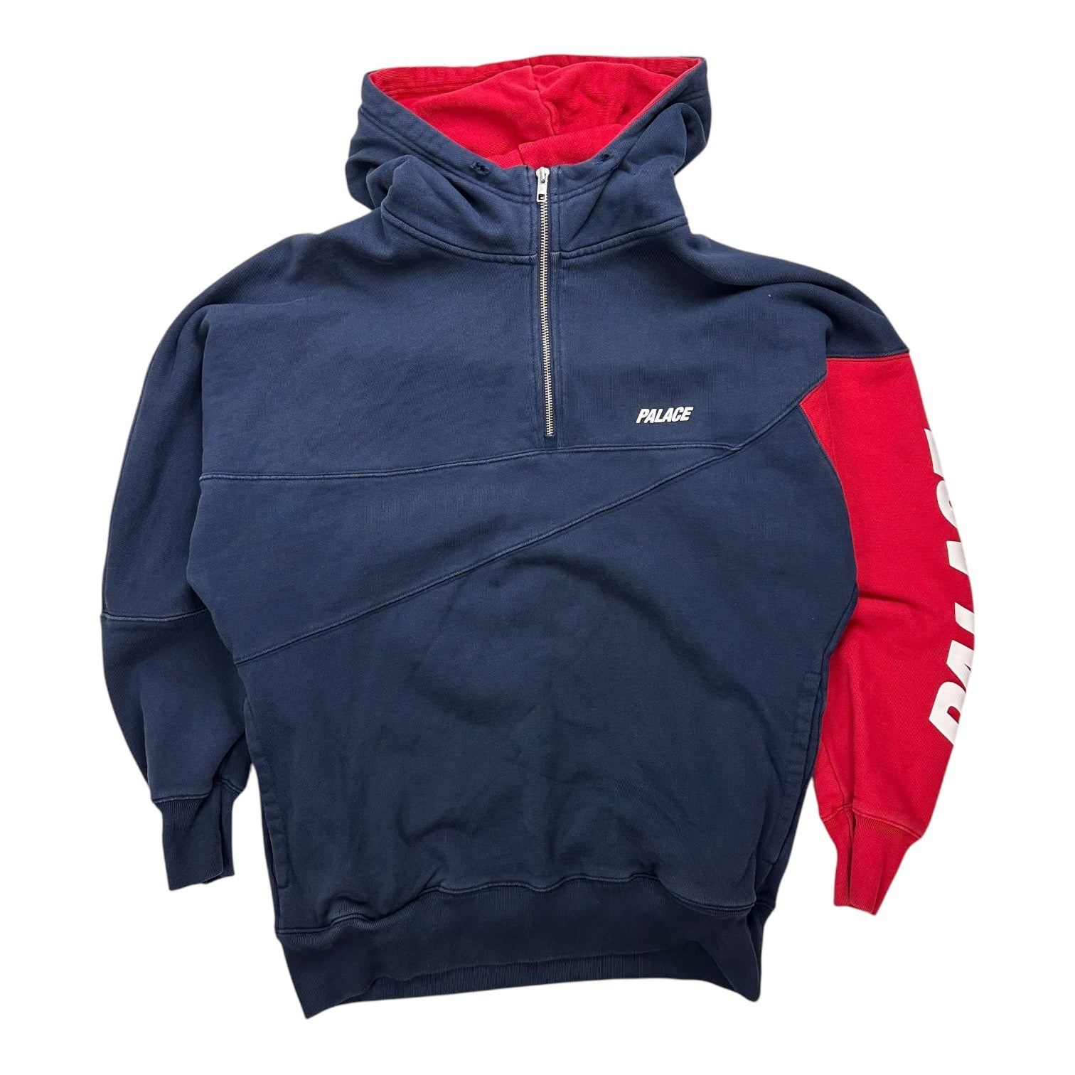 Palace Metric Hoodie Blue/Red