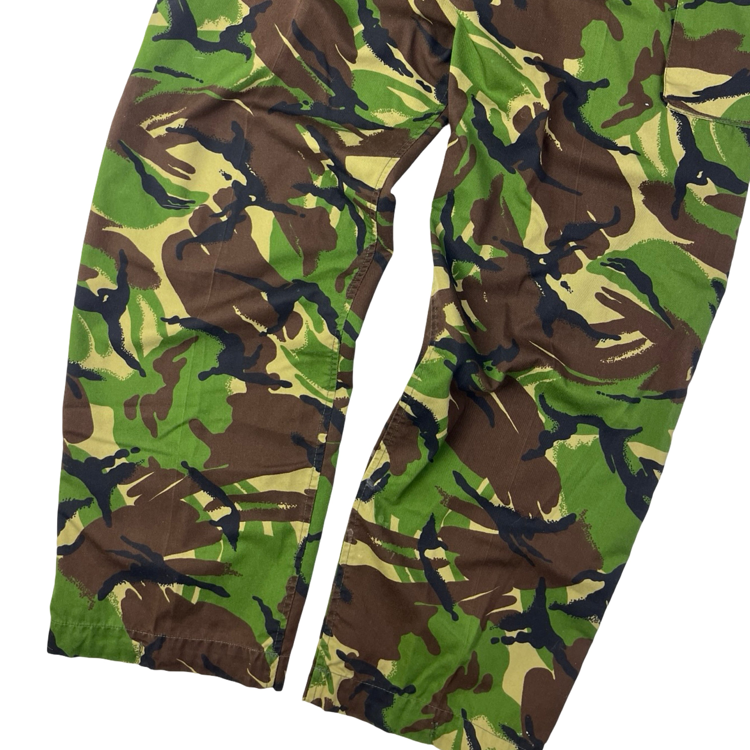 Vintage British DPM Camouflage Cargo Pants Green