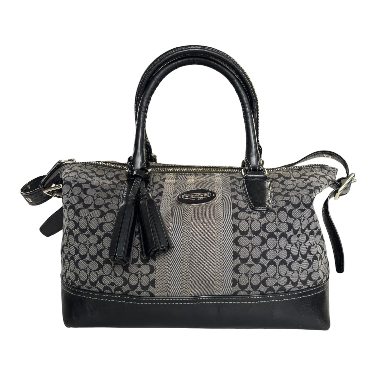 (W) Coach Signature Tassel Legacy Molly Satchel 2Way Shoulder Handbag