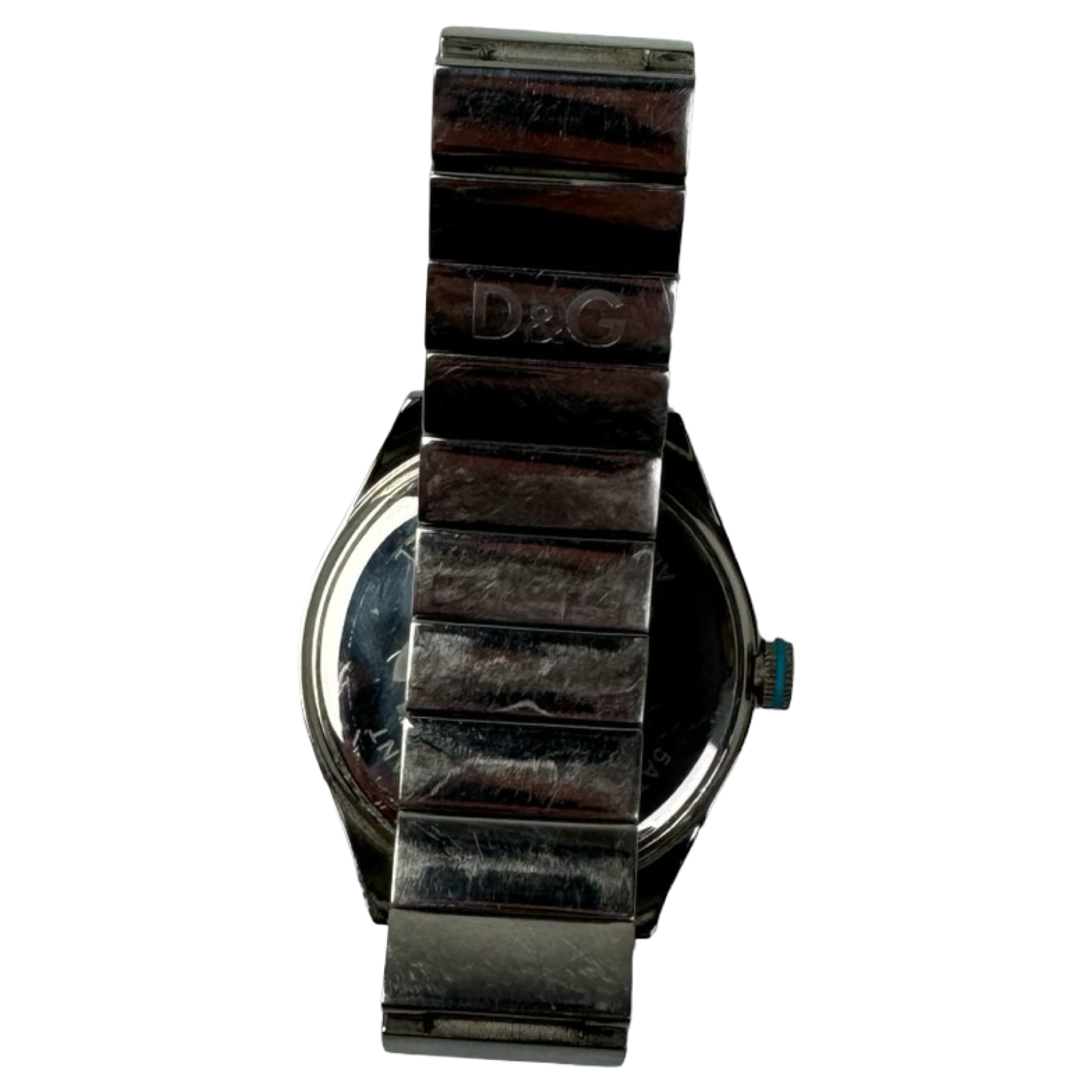 D&G Shuffled Stainless Steel White Dial Watch DW0318