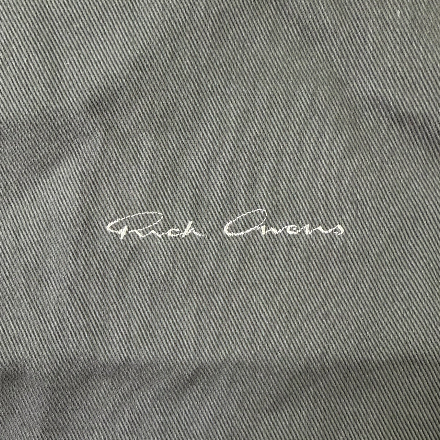 Rick Owens Cotton Tote Bag Dark Grey