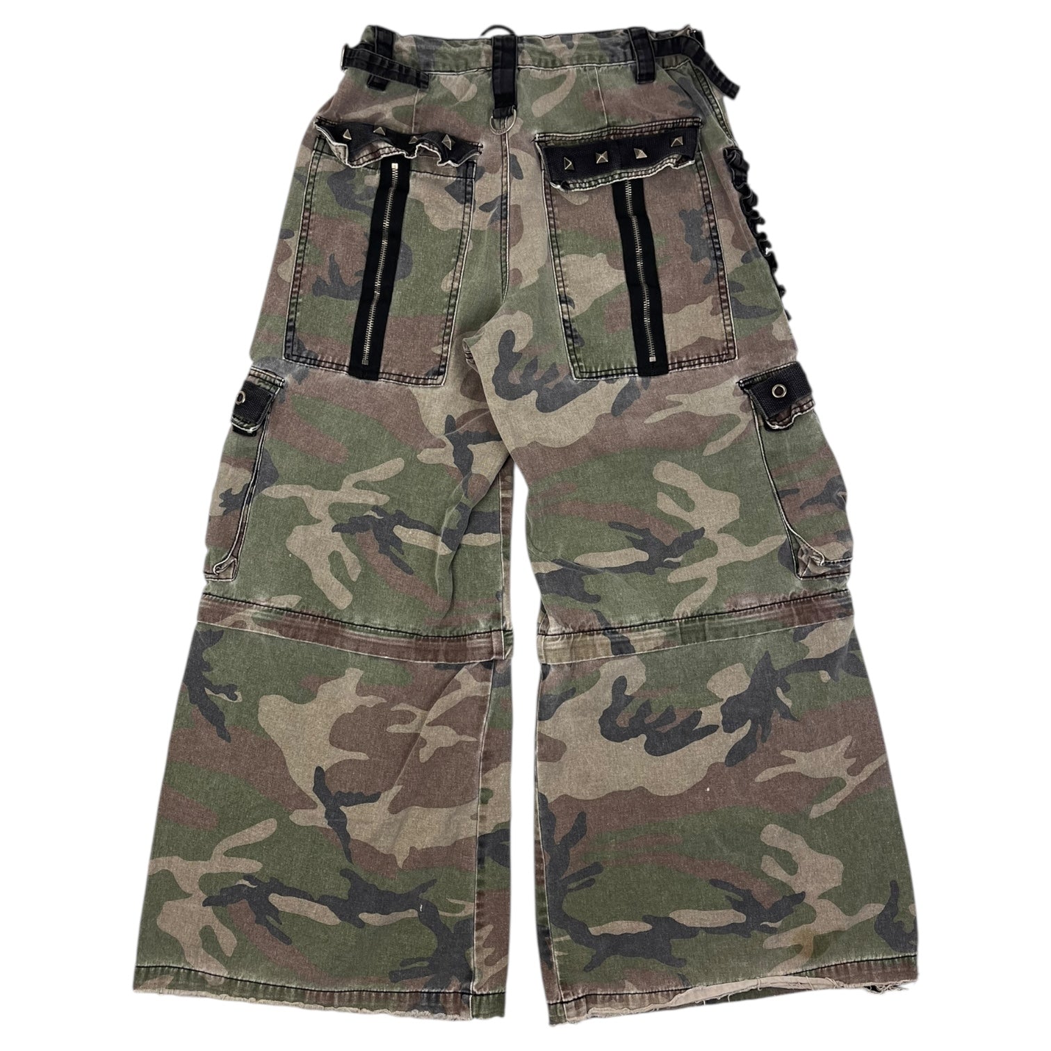 Vintage Y2K Tripp NYC Goth Rave Camo Baggy Pant