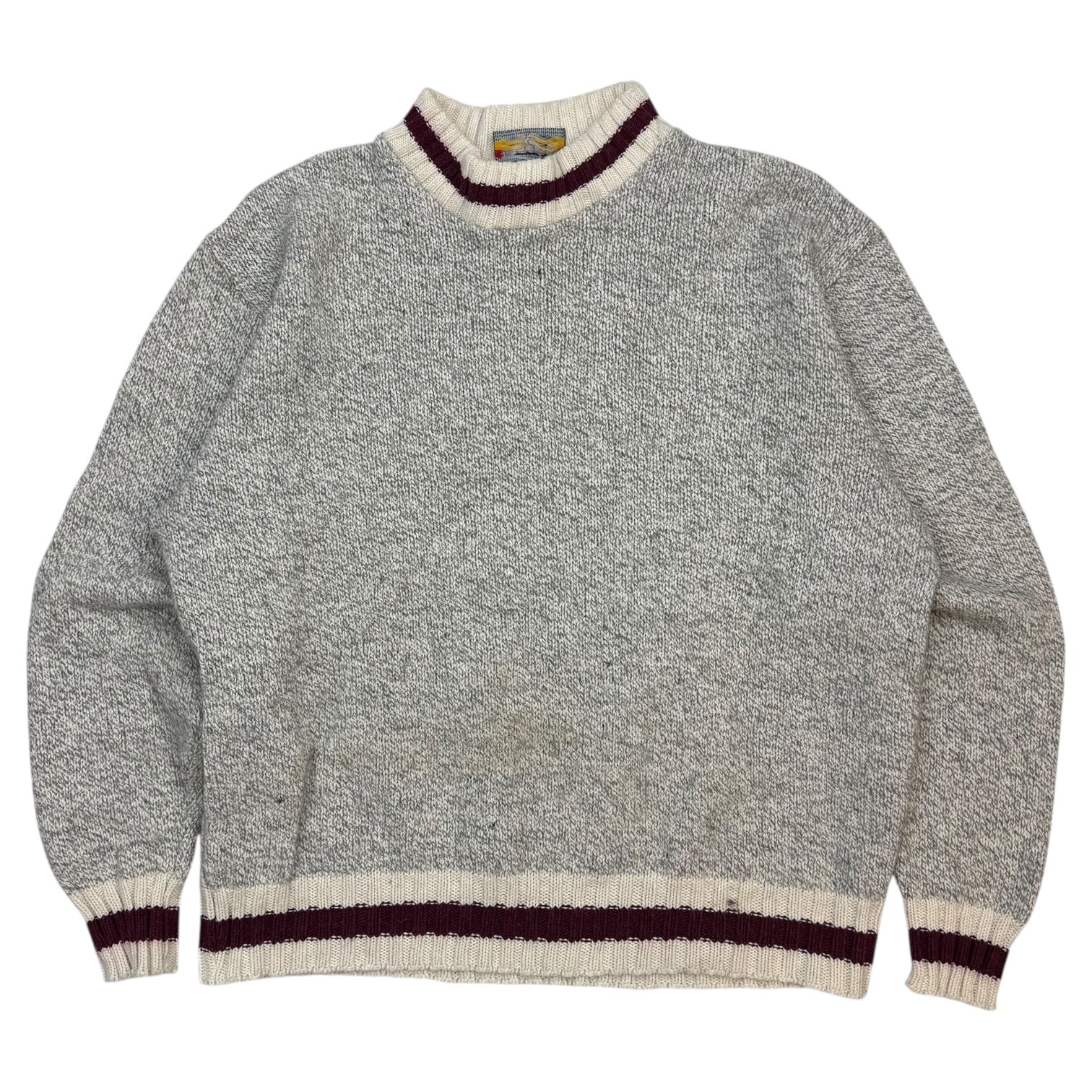 Vintage Wool Crewneck Grey/Red