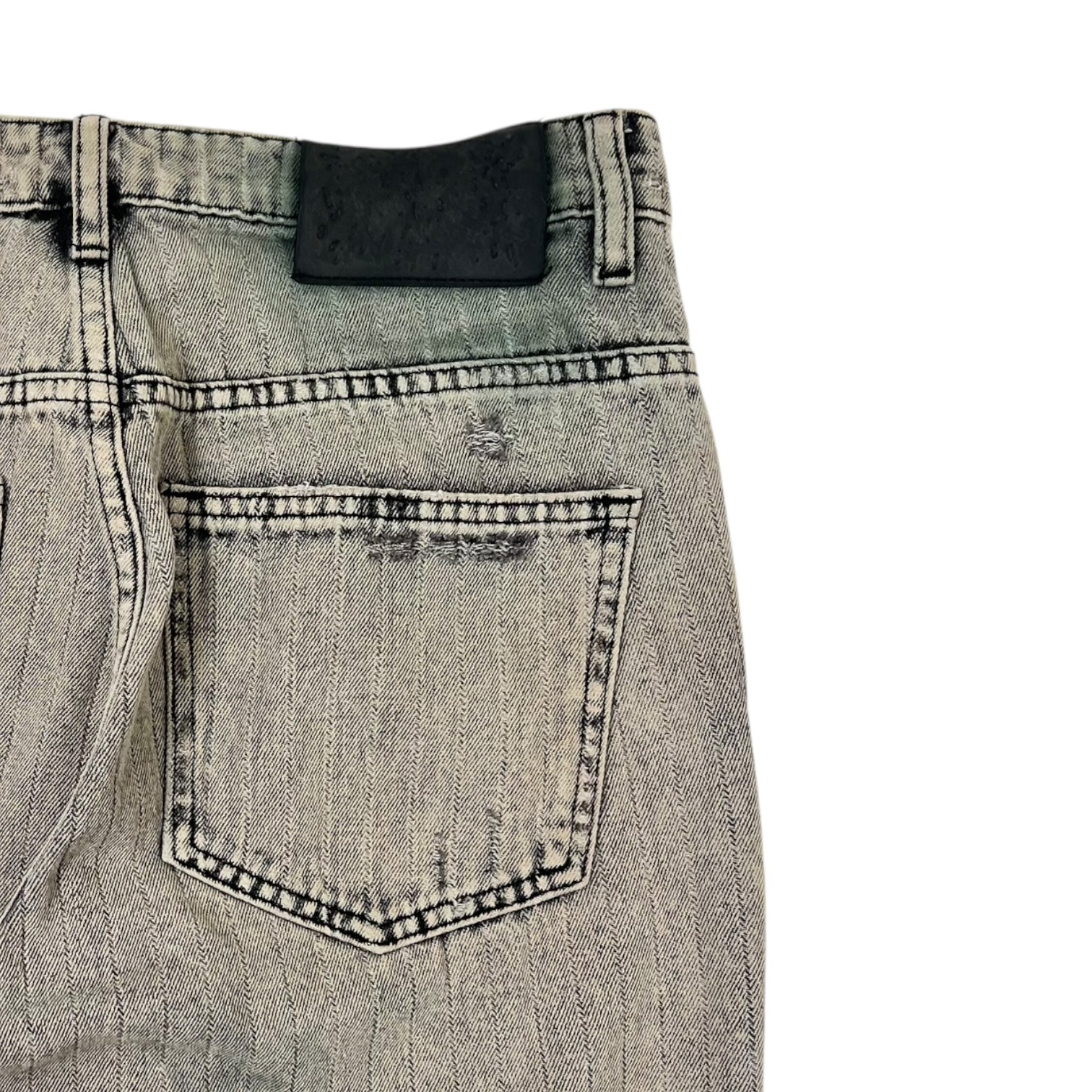 Basketcase Gallery LAX Flared Denim Pants Grey