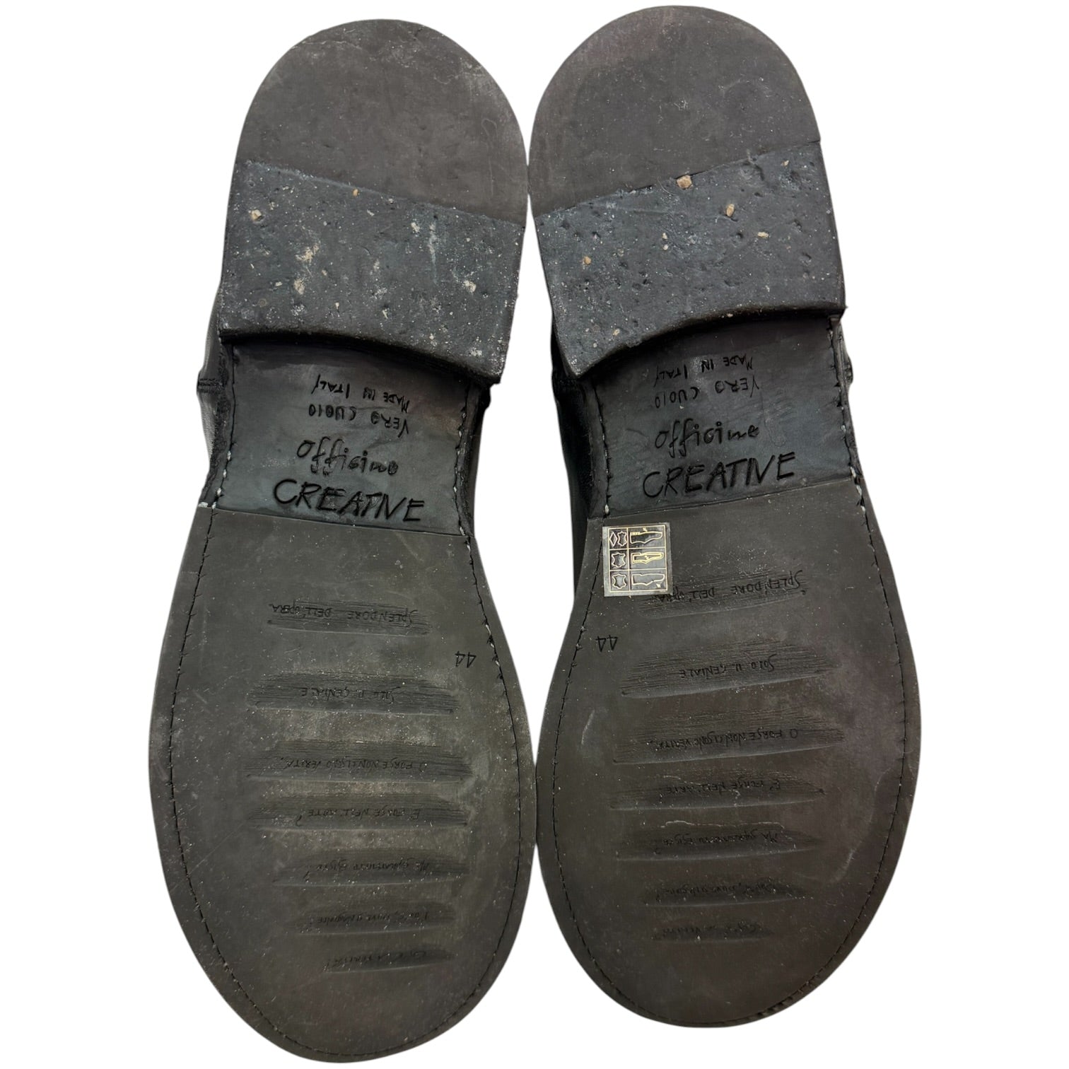Officine Creative Double Zip Leather Boots (Used)