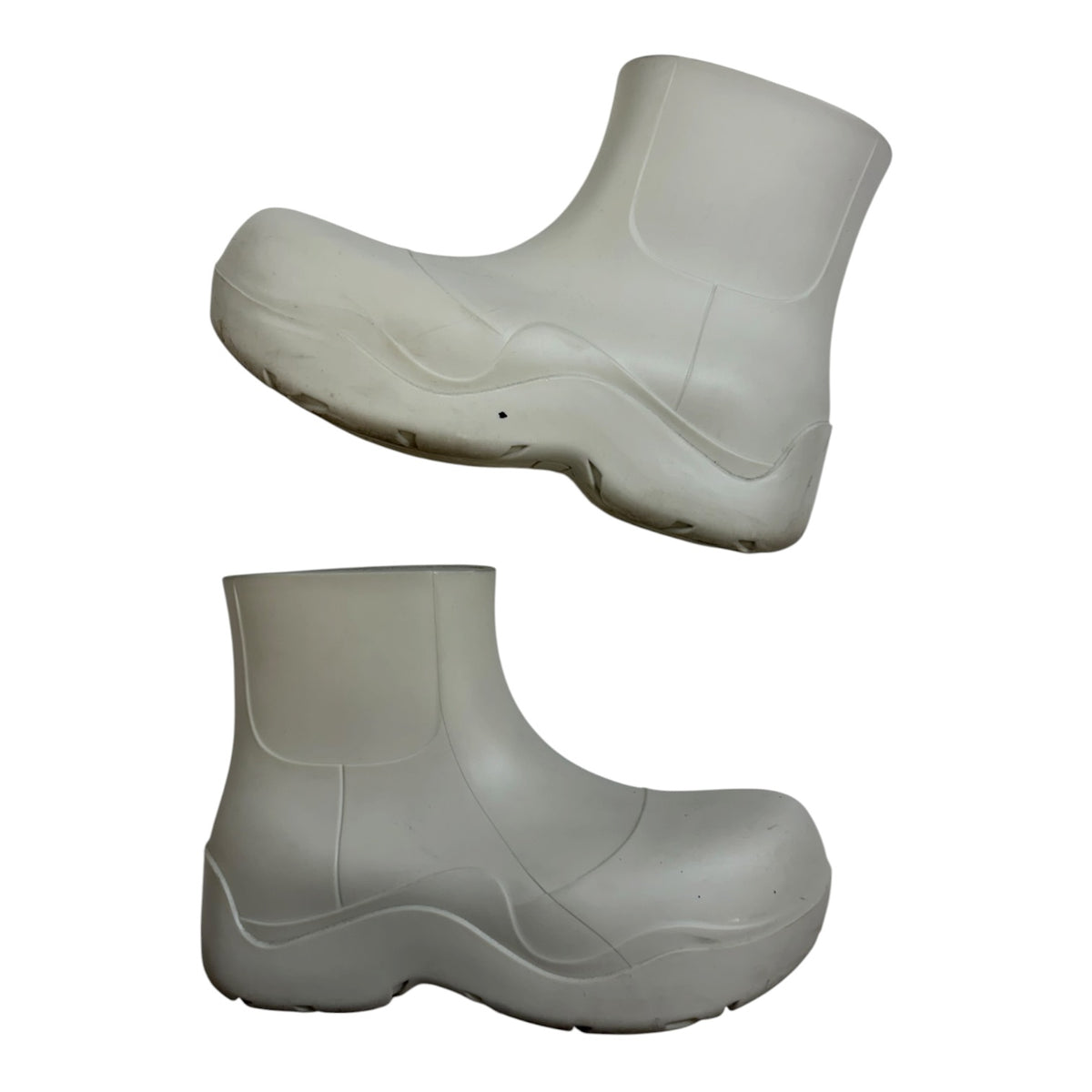 Bottega Veneta Puddle Ankle Boots Sea Salt