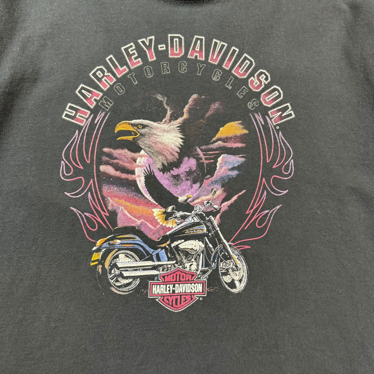 Vintage Harley Davidson Of Edmonton Tee Black