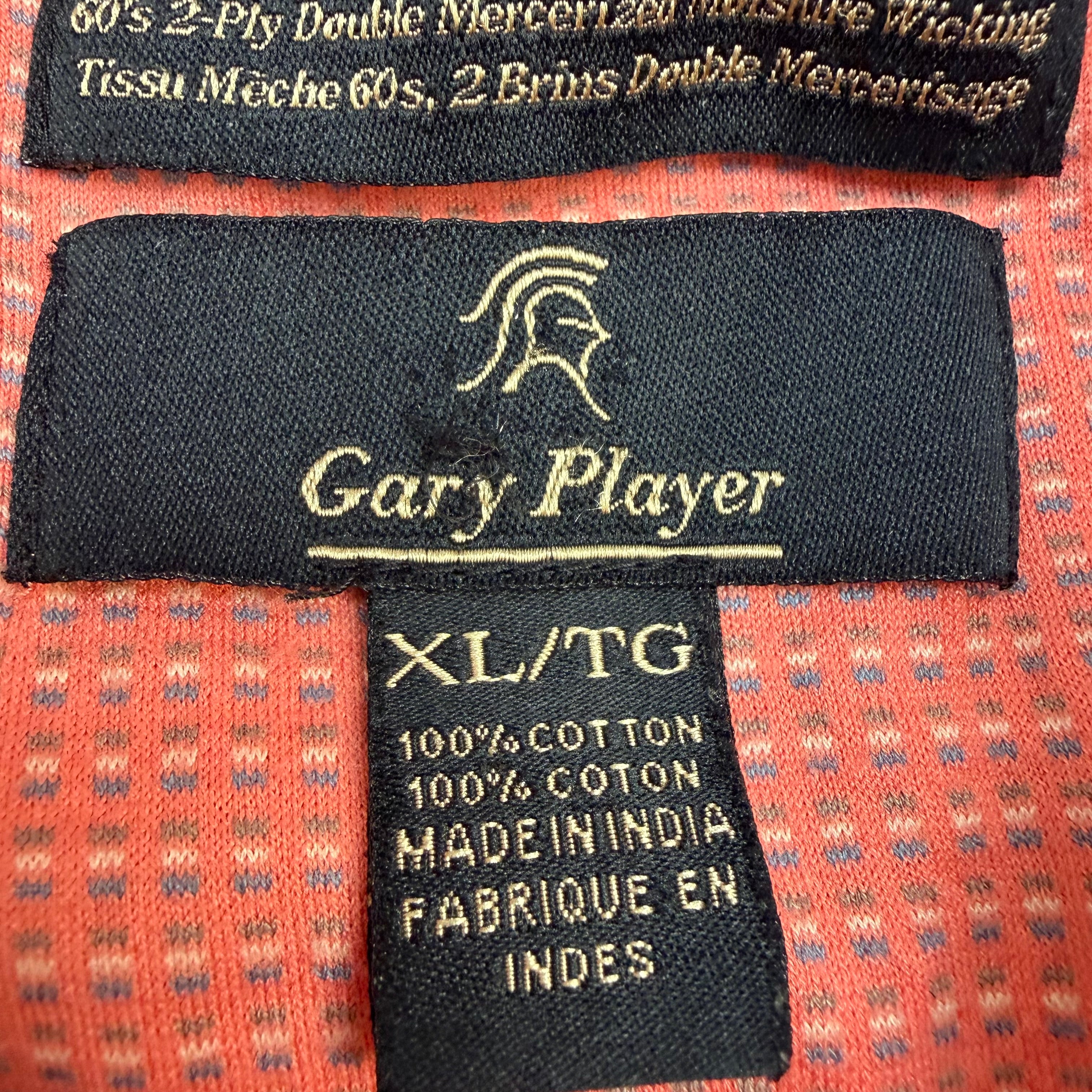 Vintage Gary Player Golf Polo Salmon Pink