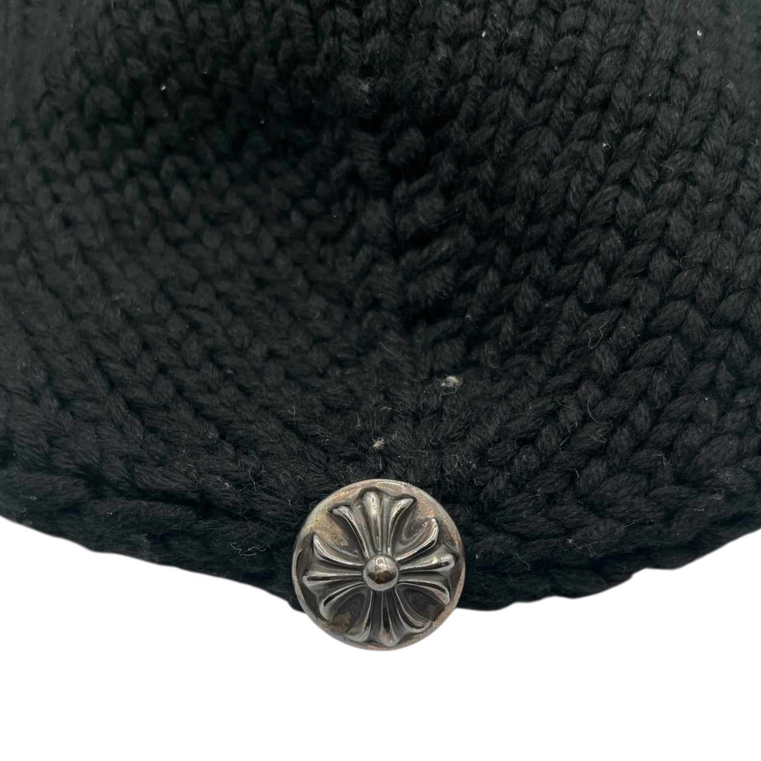 Chrome Hearts Leather Cross Beanie Black