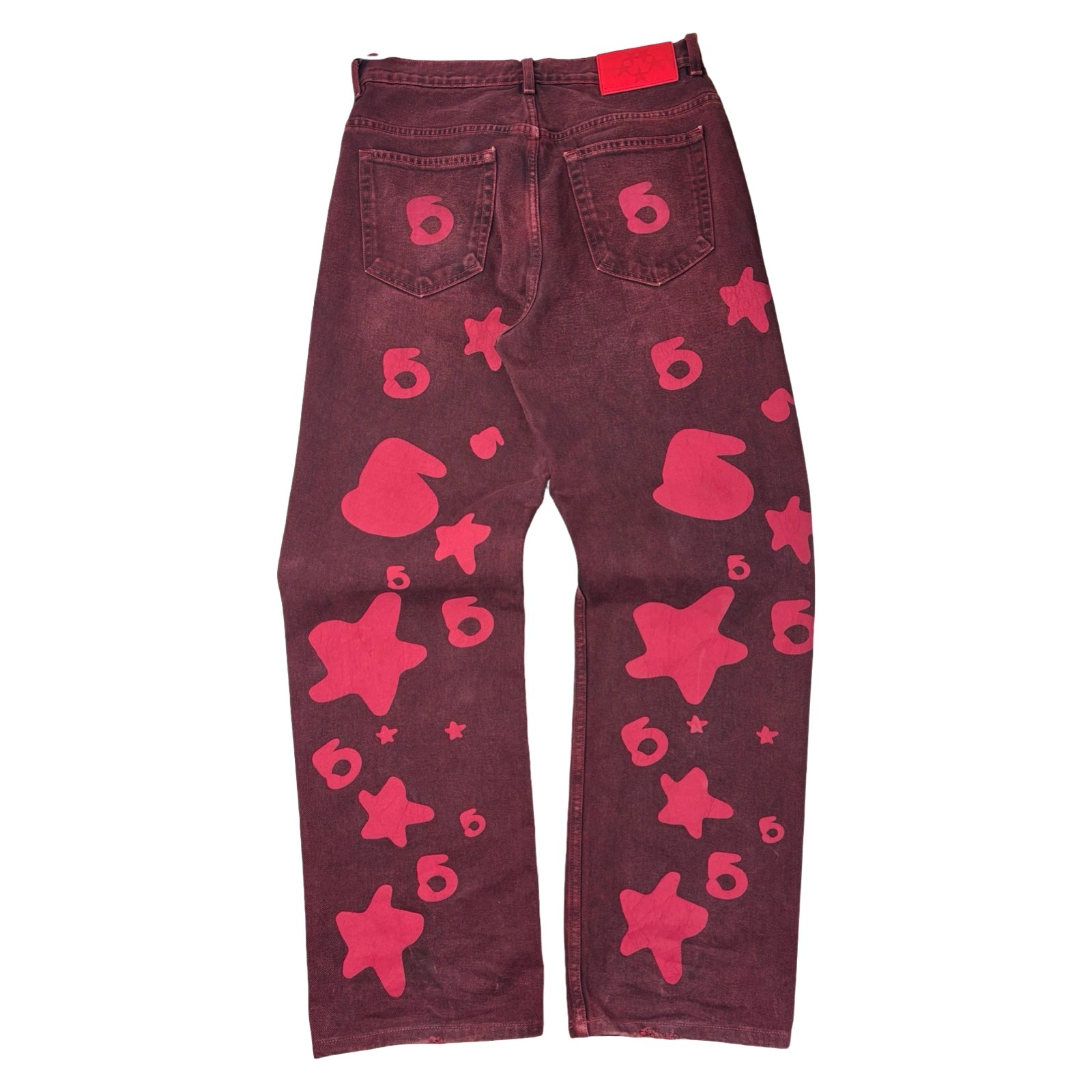 Sp5der Beluga Denim Pant Red