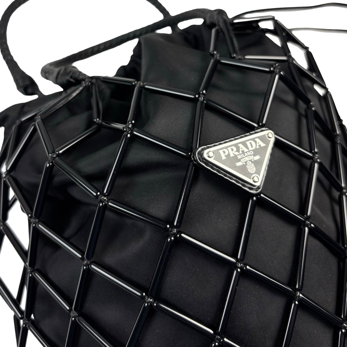 Prada Tessuto Mesh Bucket Bag