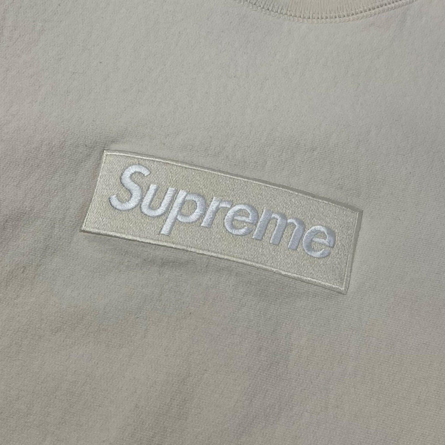 Supreme Box Logo Crewneck Natural (FW18)