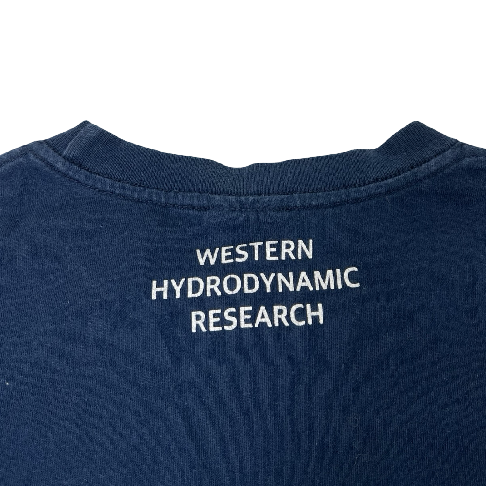 WHR Western Hydrodynamic Research Utility Long Sleeve Pocket T-Shirt Navy