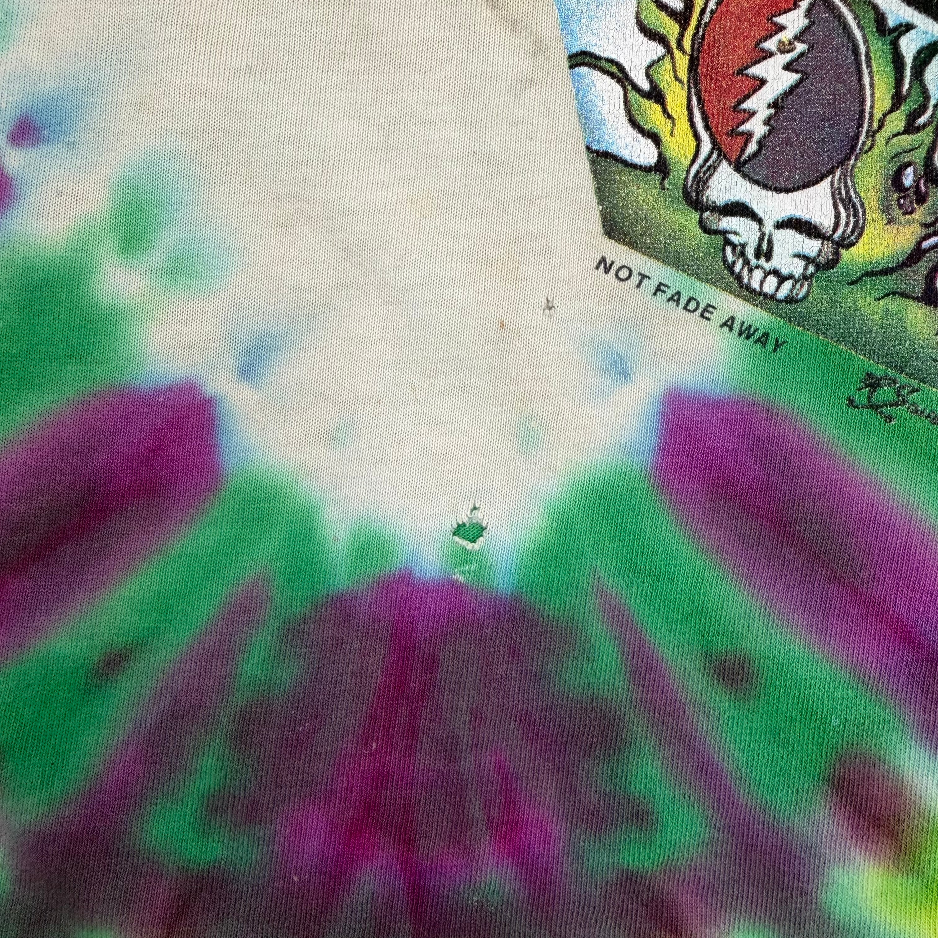 1993 Grateful Dead Jester Jack In The Box Tye Dye Tee Multicolor