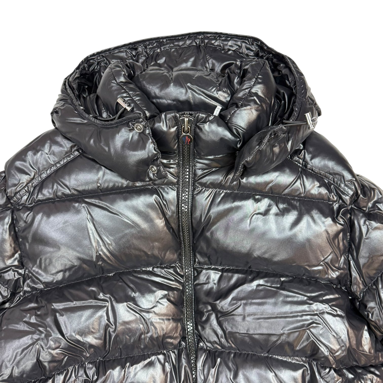 Moncler Maya Hooded Short Down Jacket Black