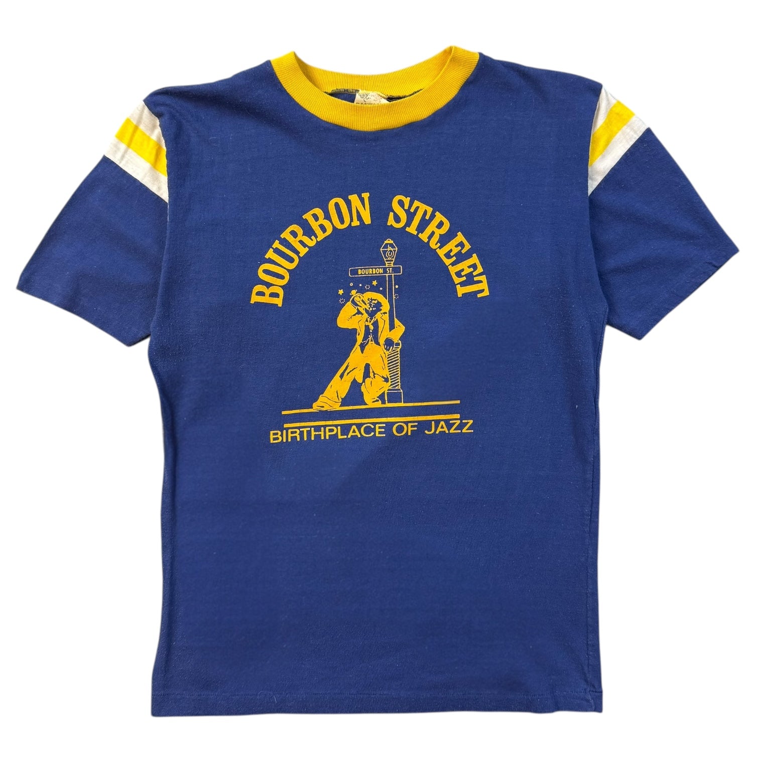 Vintage 1970's Bourbon Street Tee Blue/Yellow