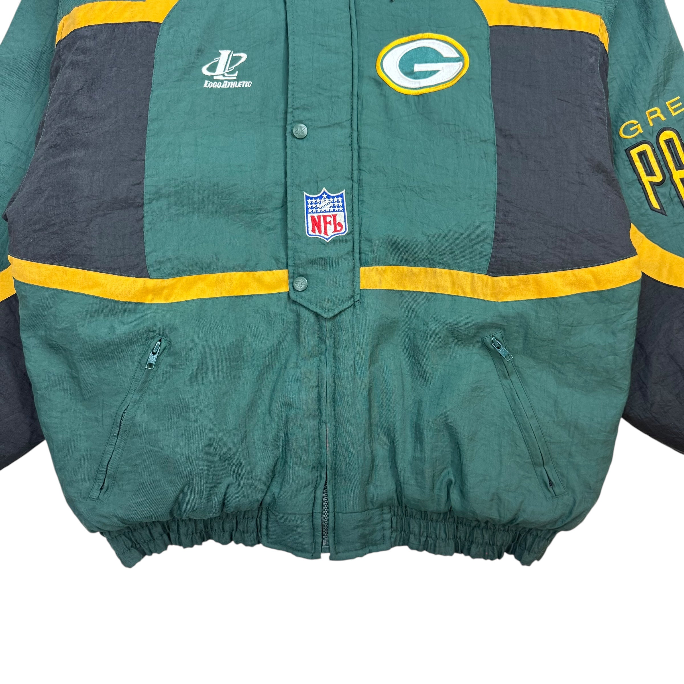 Vintage Logo Athletics Green Bay Packers Jacket Green/Yellow