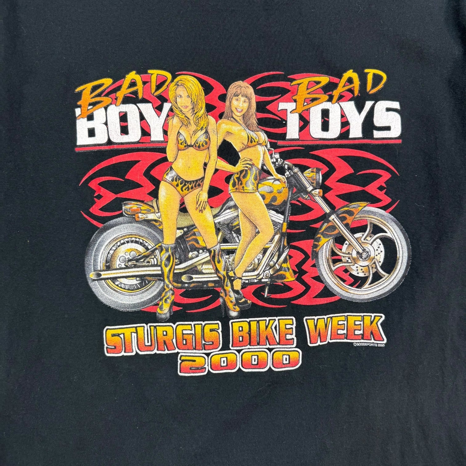 2000 Sturgis Bike Rally ‘Bad Boys Bad Toys’ Tee Black