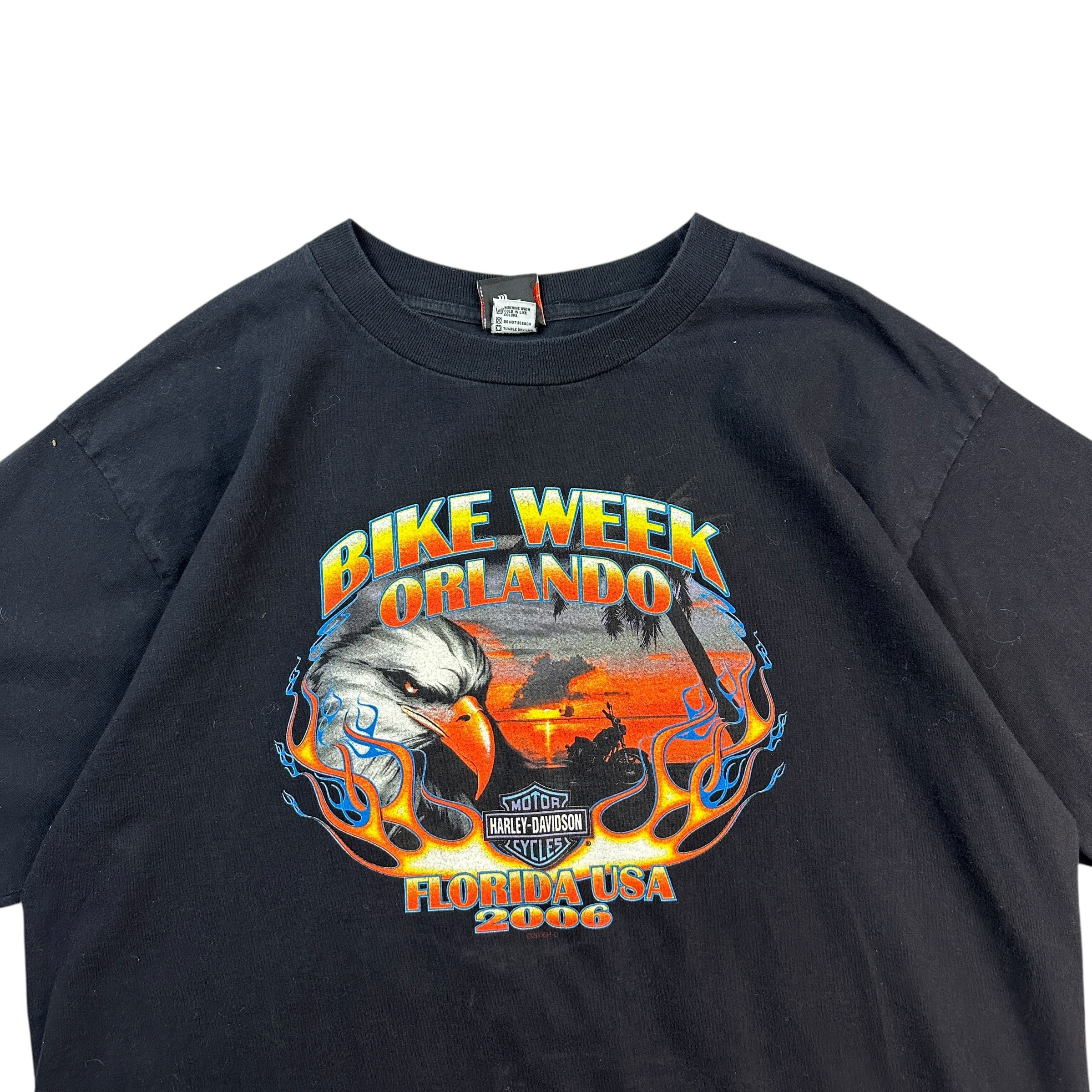 Vintage Harley Davidson Orlando Bike Week Tee Black