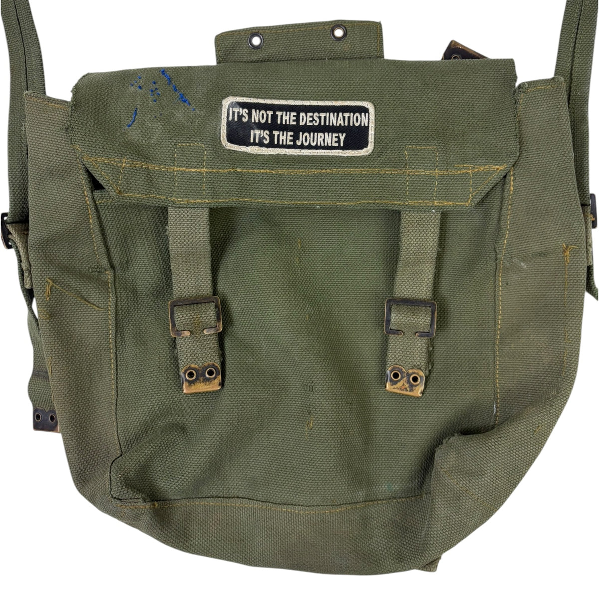 Vintage Military Messenger Bag Green